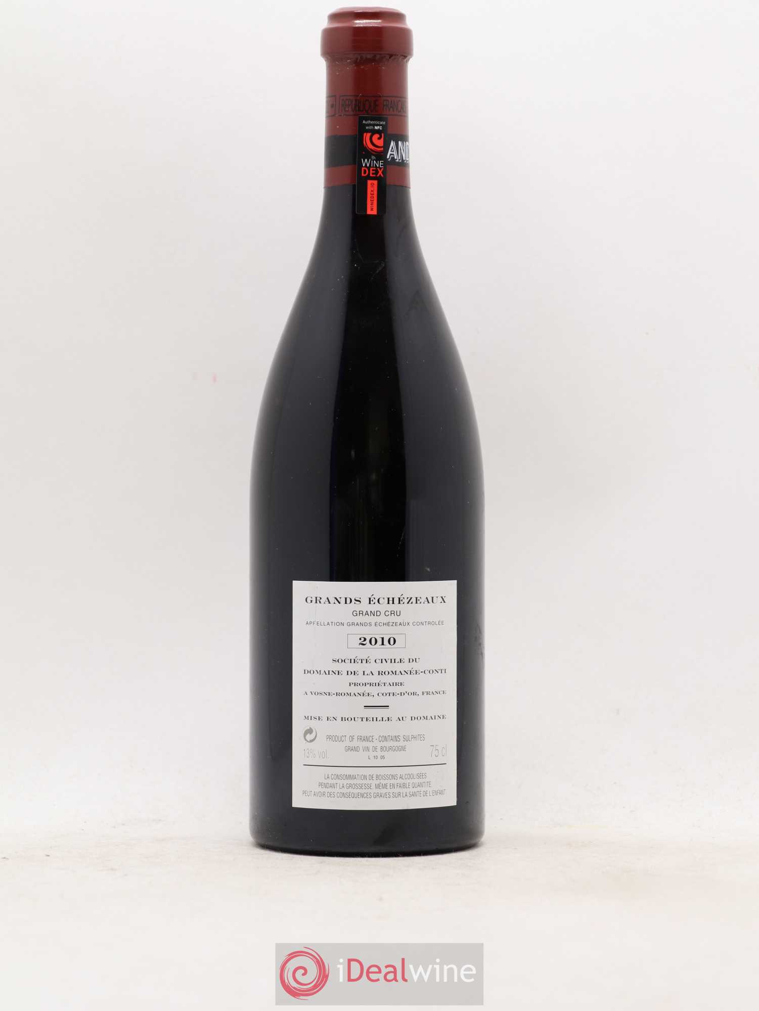 Grands-Echezeaux Grand Cru Domaine de la Romanée-Conti 2010 - Lot de 1 bouteille - 1