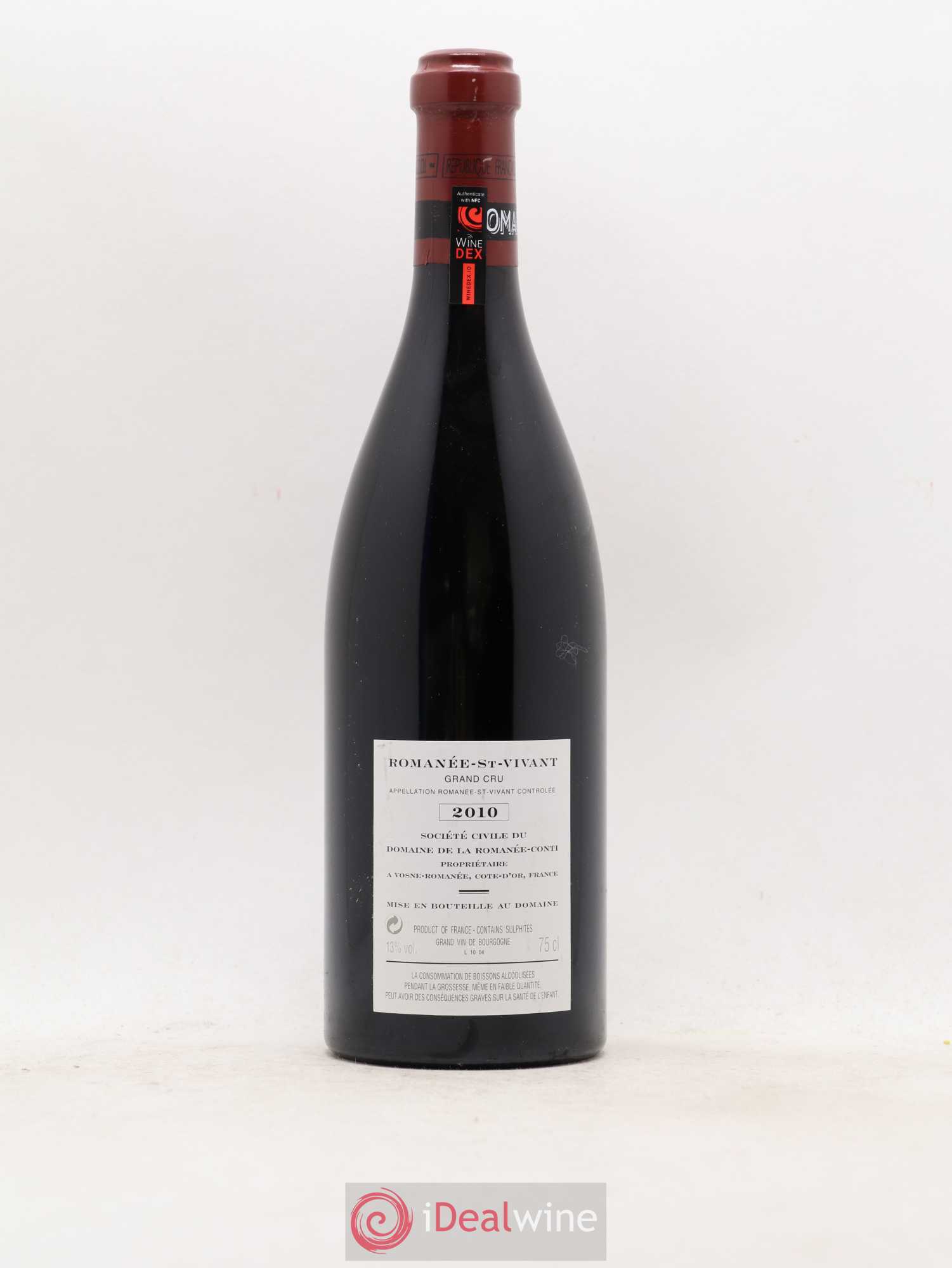 Romanée-Saint-Vivant Grand Cru Domaine de la Romanée-Conti 2010 - Lot de 1 bouteille - 1