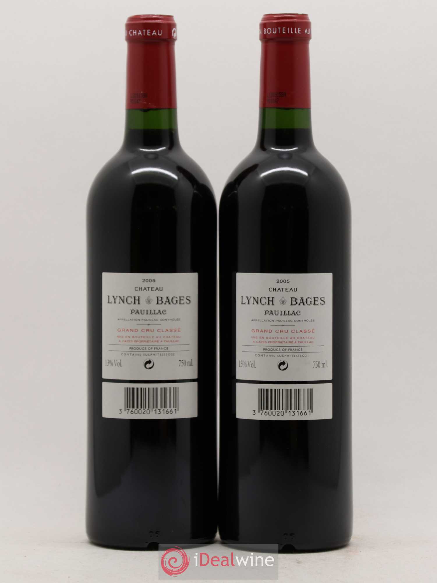 Château Lynch Bages 5ème Grand Cru Classé 2005 - Lot de 2 bouteilles - 1