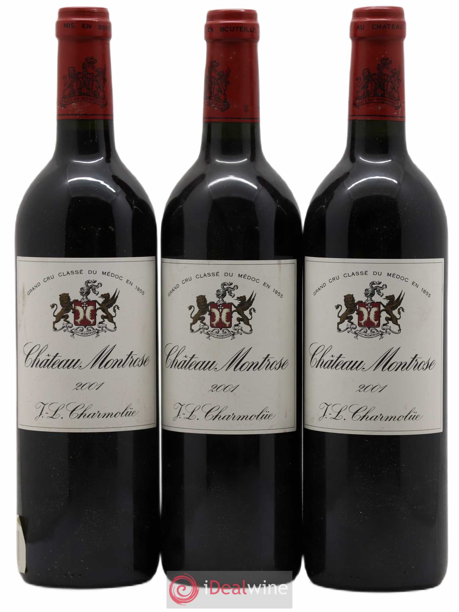 Château Montrose 2ème Grand Cru Classé 2001 - Lot de 3 bouteilles - 0