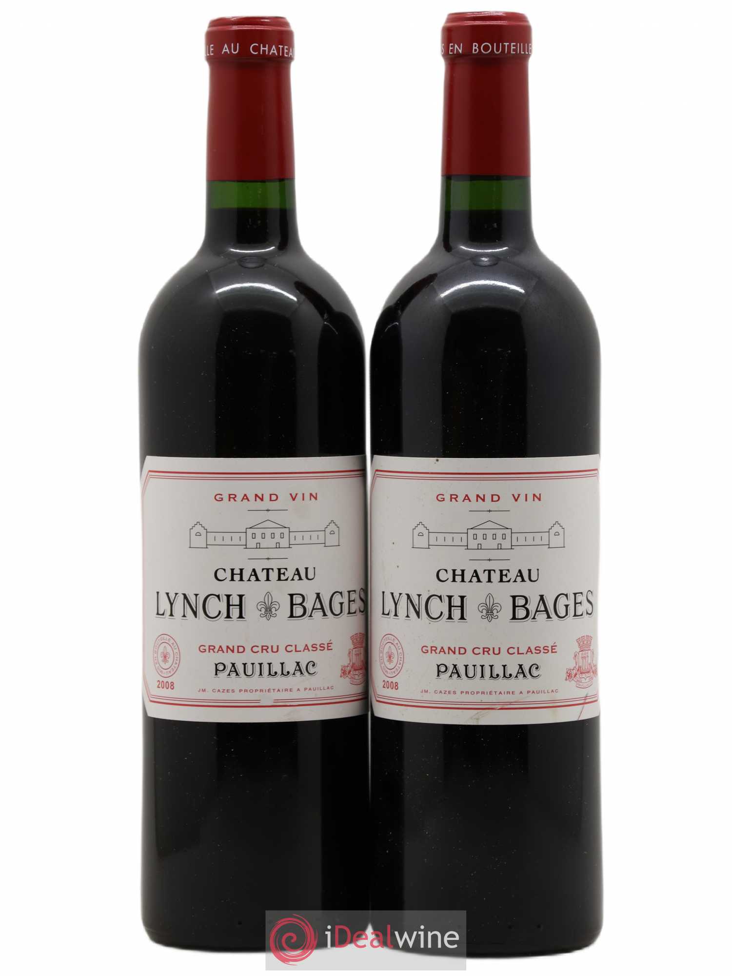 Château Lynch Bages 5ème Grand Cru Classé 2008 - Lot de 2 bouteilles - 0