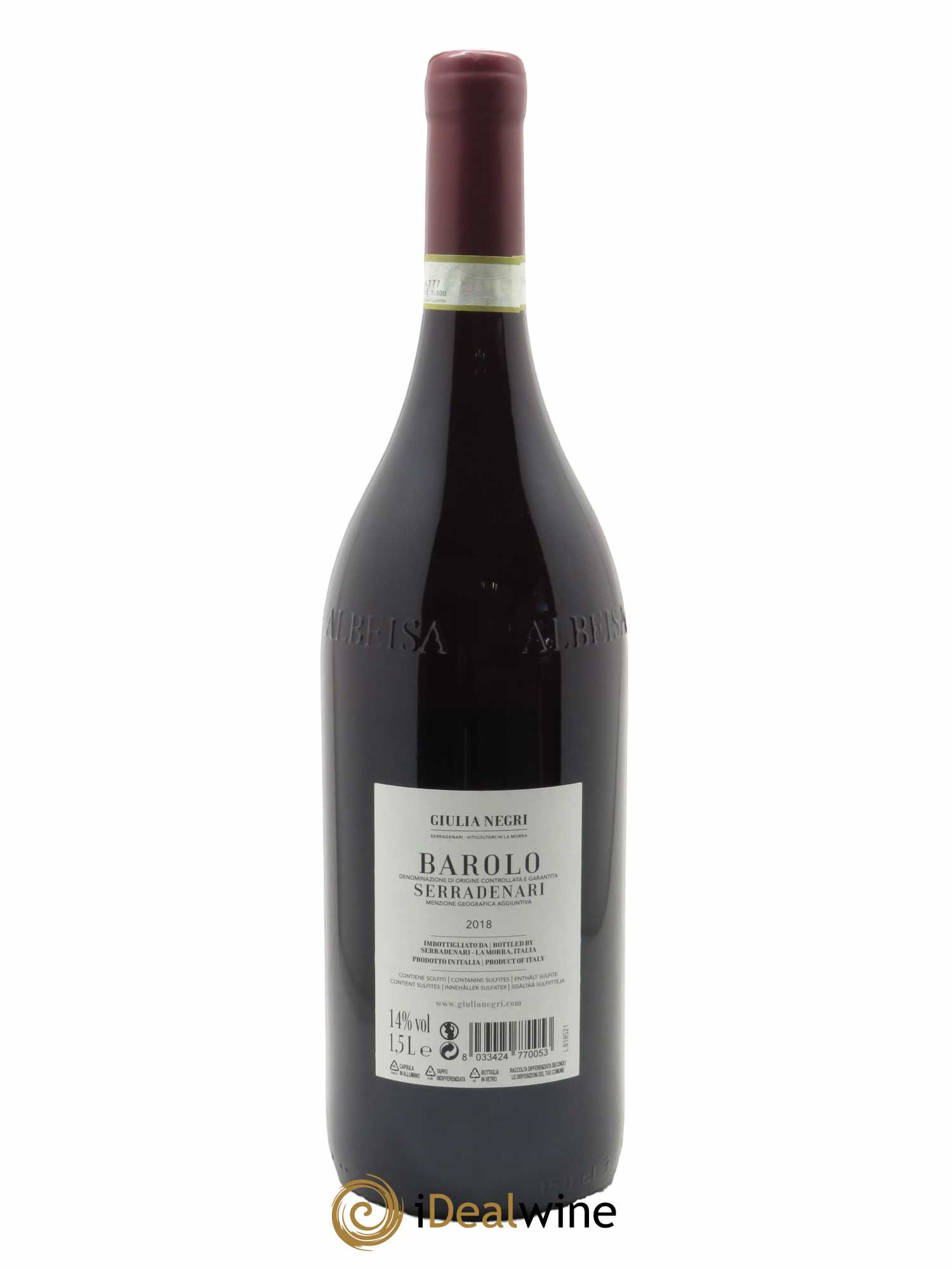 Barolo DOCG Giulia Negri Serradenari 2018 - Lot de 1 magnum - 1