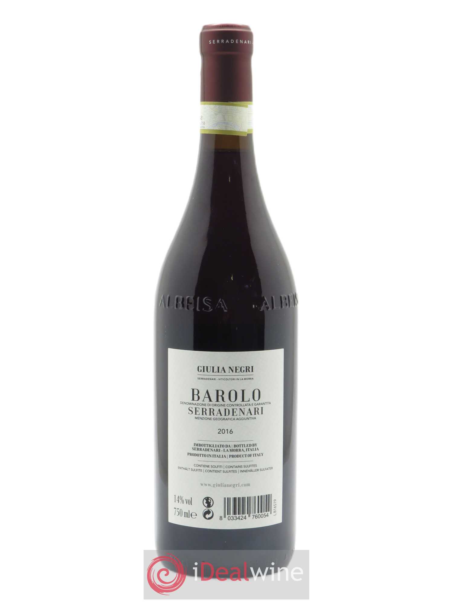 Barolo DOCG Giulia Negri Serradenari 2016 - Lot de 1 bouteille - 1