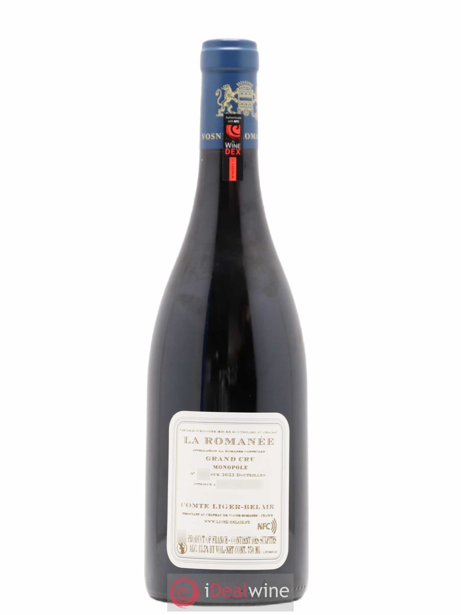 La Romanée Grand Cru Comte Liger-Belair (Domaine du) 2016 - Lot de 1 bouteille - 1