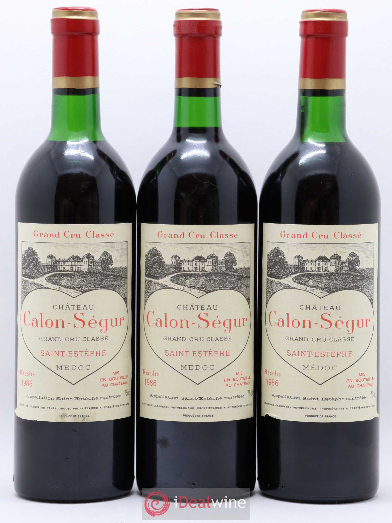 Château Calon Ségur 3ème Grand Cru Classé 1986 - Lot de 12 bouteilles - 2