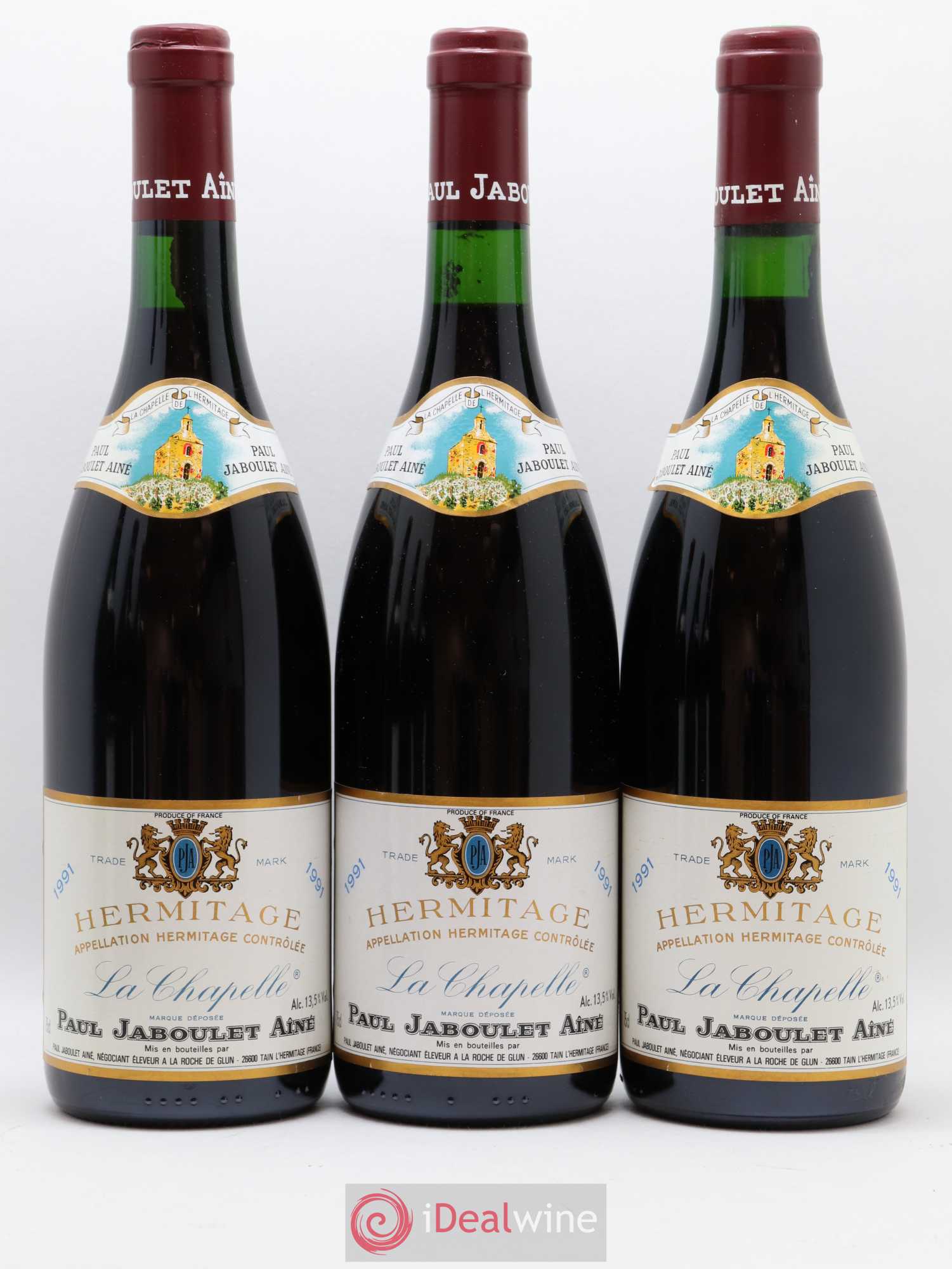 Hermitage La Chapelle Paul Jaboulet Ainé 1991 - Lot de 6 bouteilles - 1