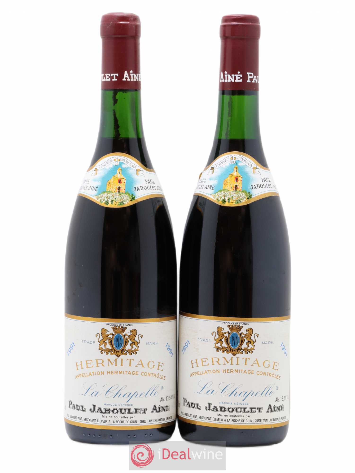 Hermitage La Chapelle Paul Jaboulet Ainé 1991 - Lot de 2 bouteilles - 0