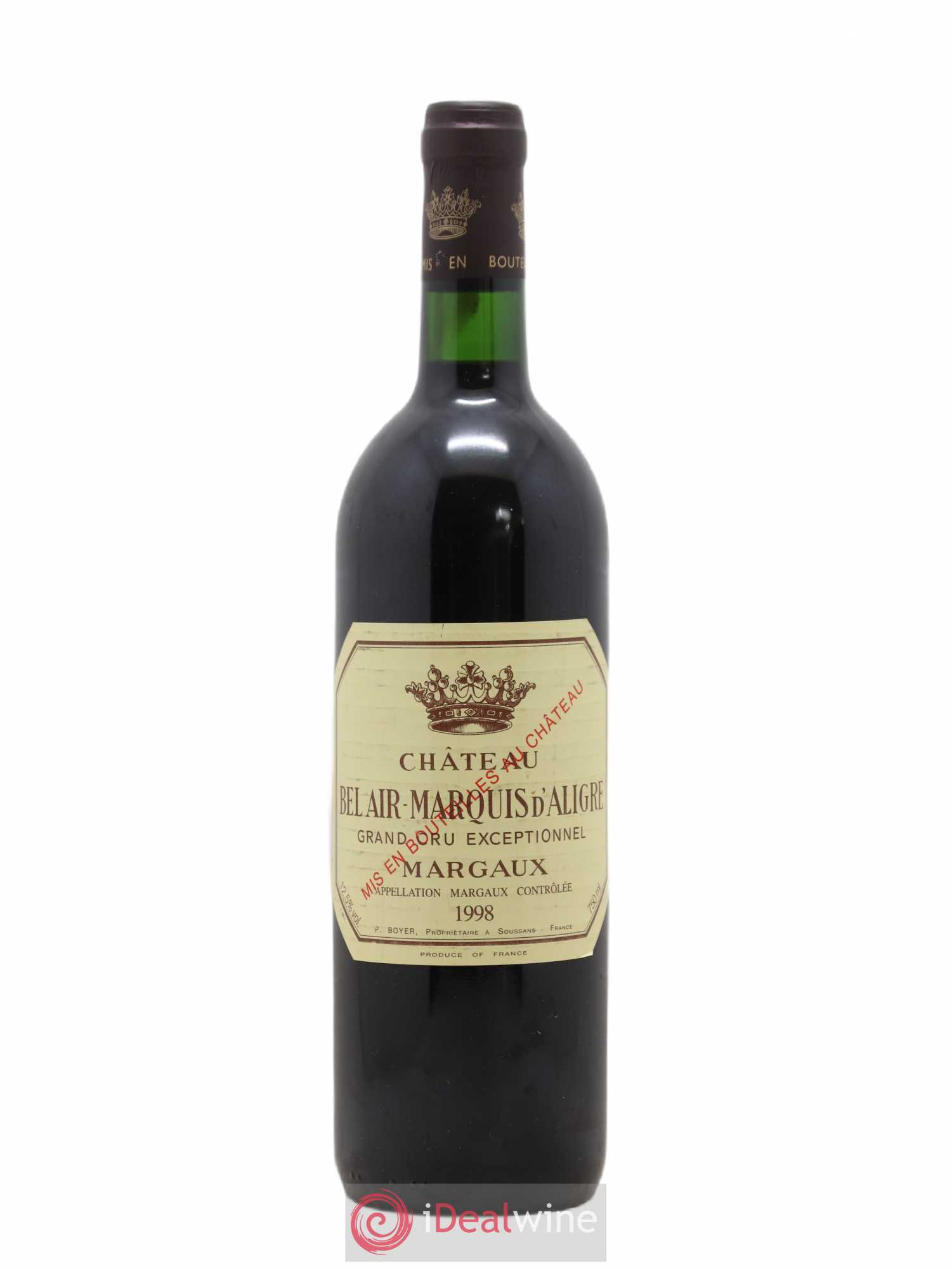 Château Bel Air Marquis d'Aligre 1998 - Lot de 1 bouteille - 0
