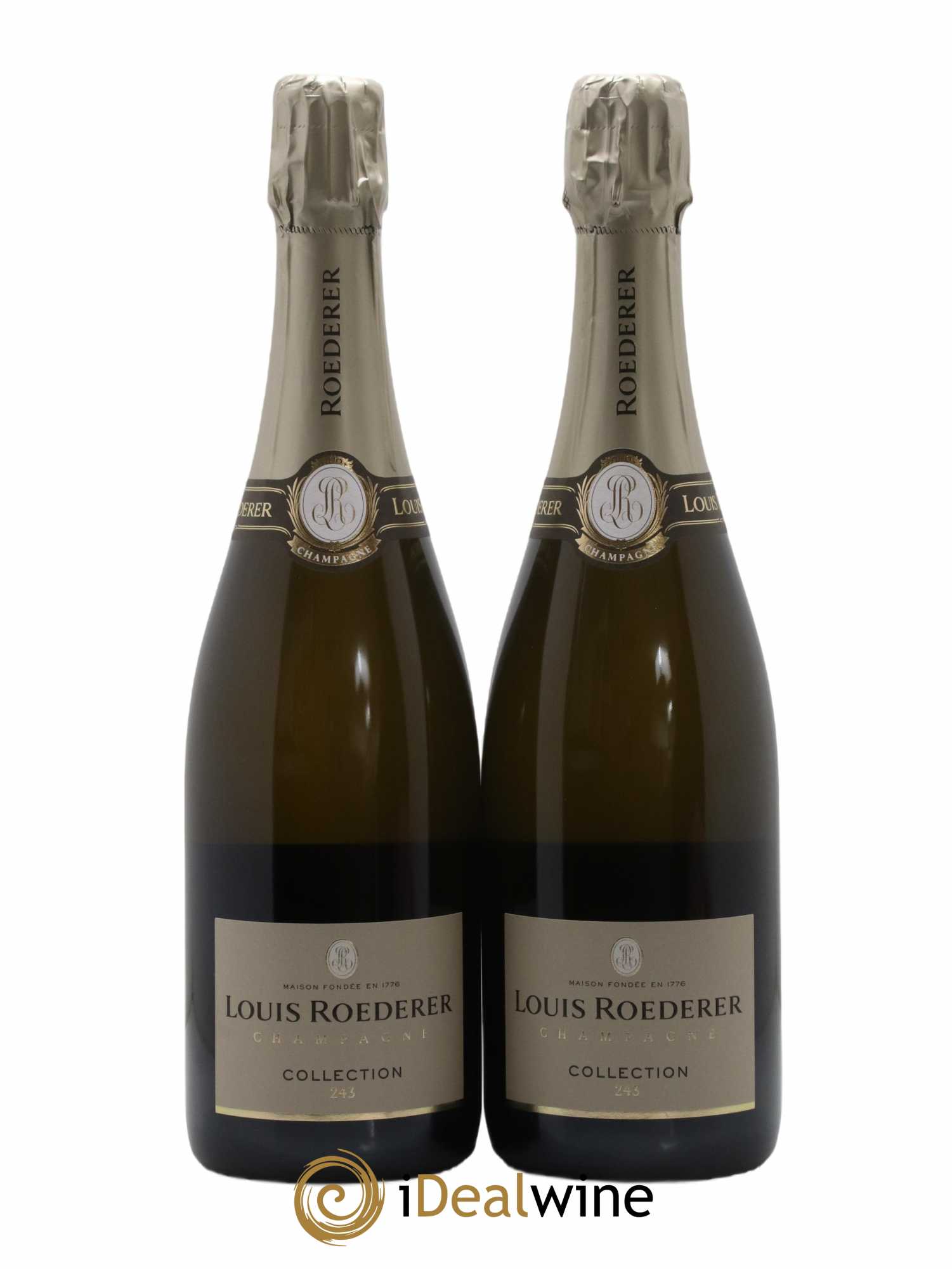Collection 243 Brut Louis Roederer - Lot of 2 bottles - 1