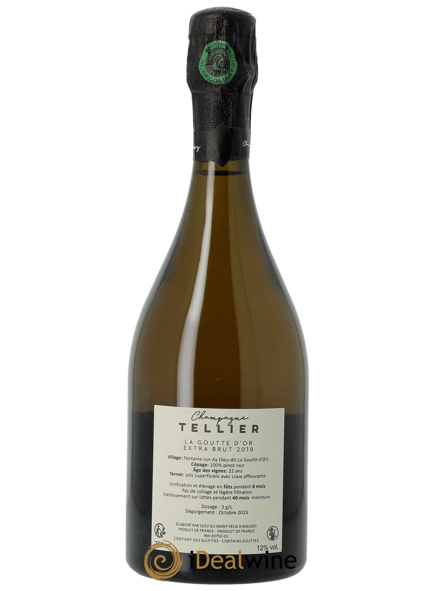La Goutte d'Or Extra-Brut Tellier 2019 - Lot of 1 bottle - 1