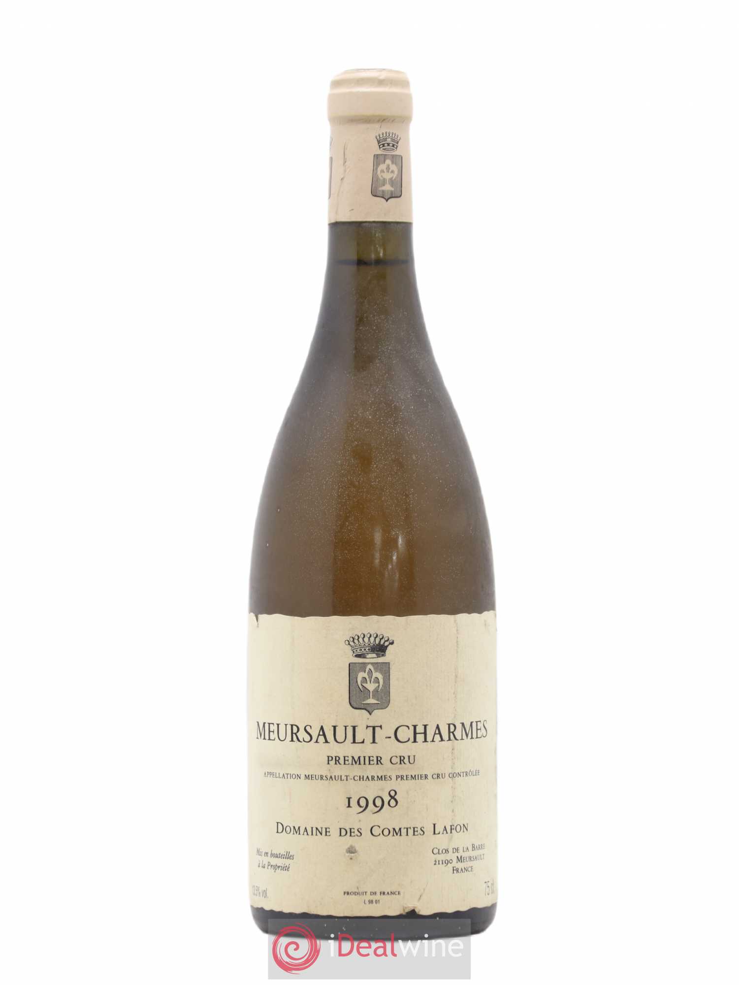 Meursault 1er Cru Charmes Comtes Lafon (Domaine des) 1998 - Lot de 1 bouteille - 0