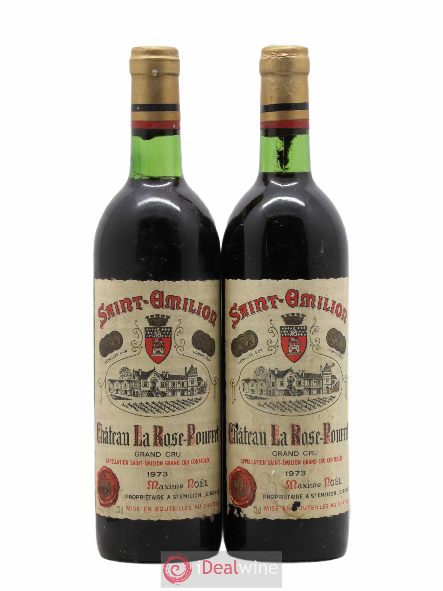 Château la Rose Pourret 1973 - Lot de 2 bouteilles - 0