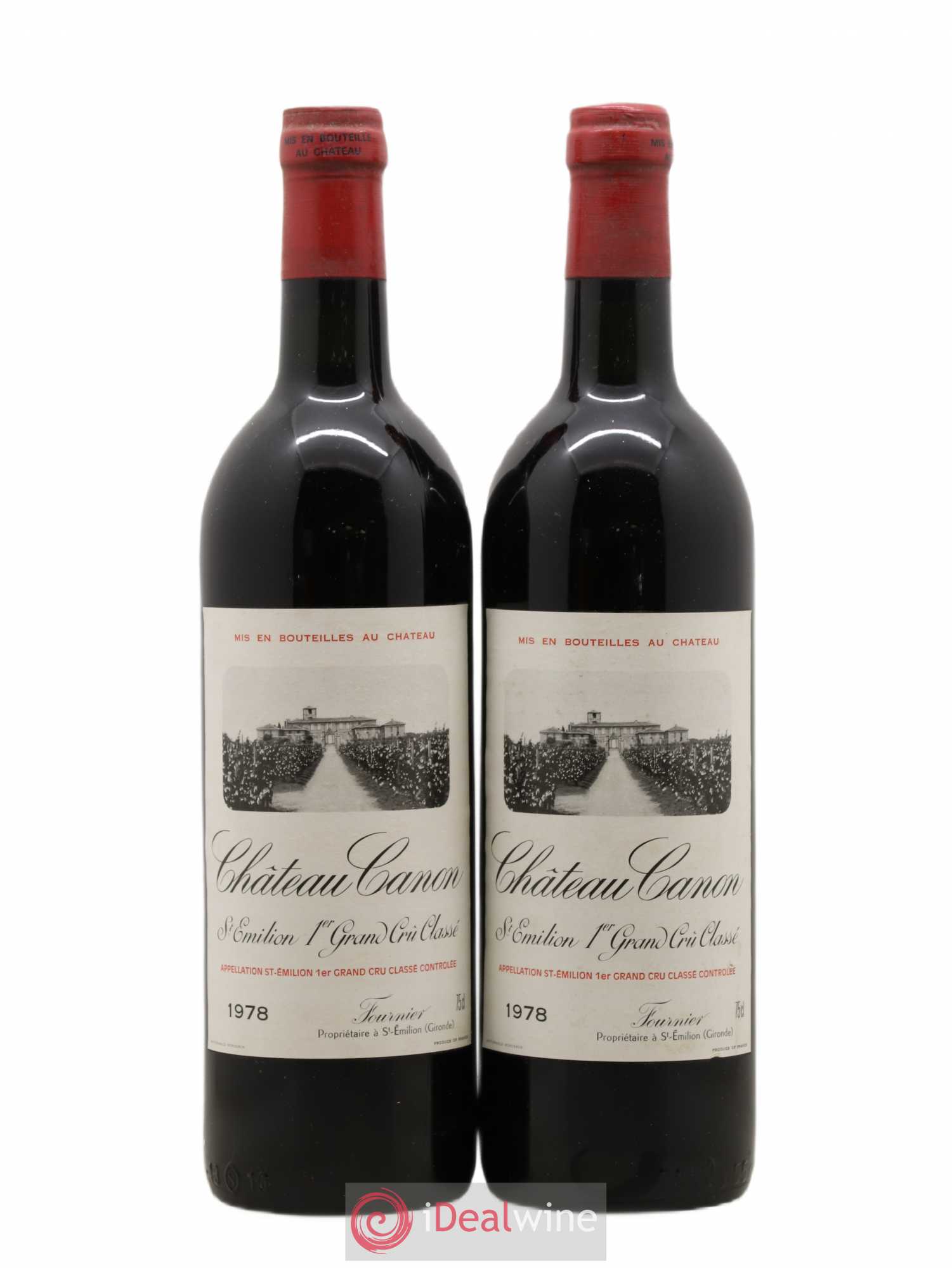 Château Canon 1er Grand Cru Classé B 1978 - Lot de 2 bouteilles - 0