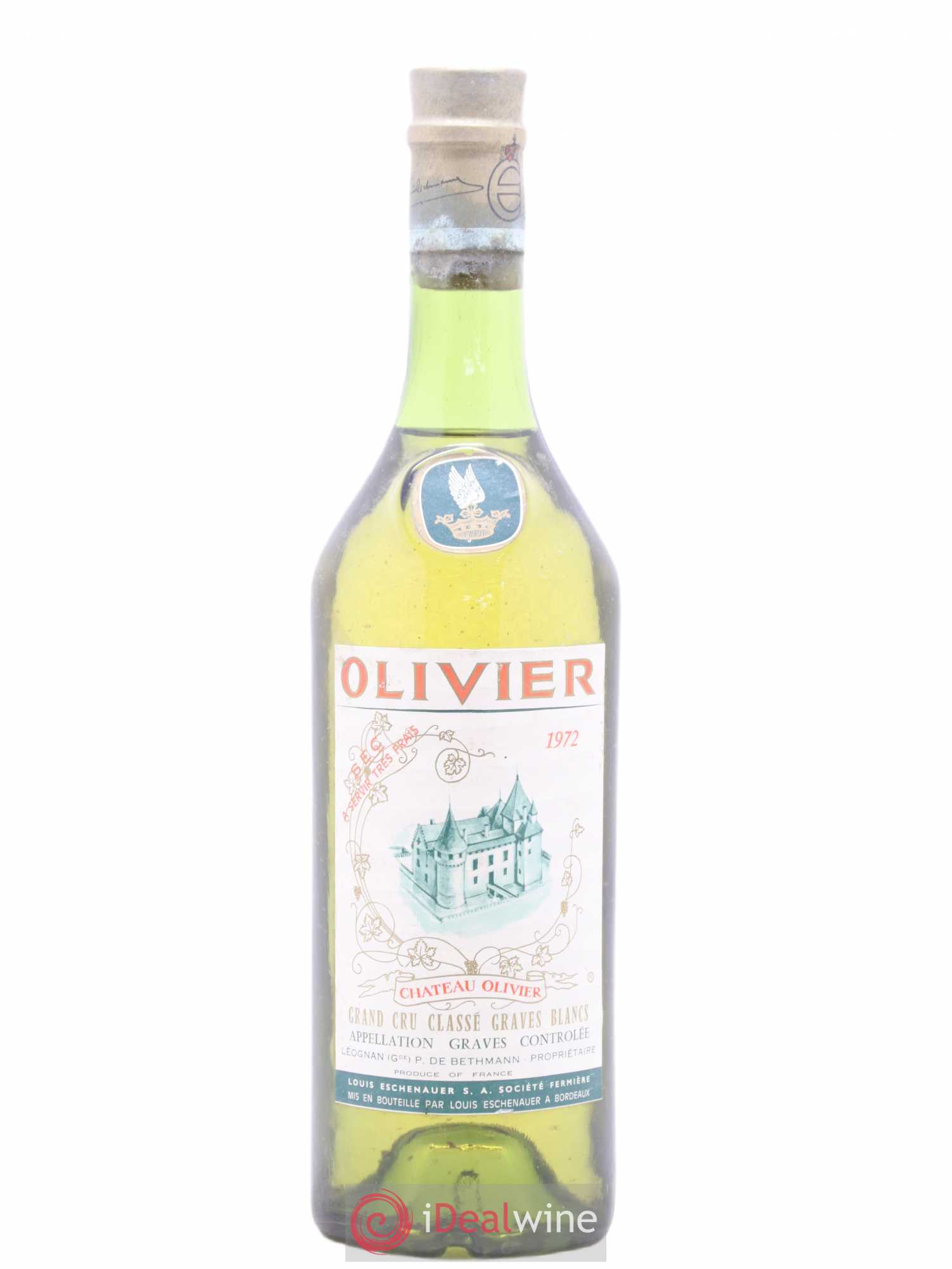 Château Olivier Cru Classé de Graves 1972 - Lot de 1 bouteille - 0
