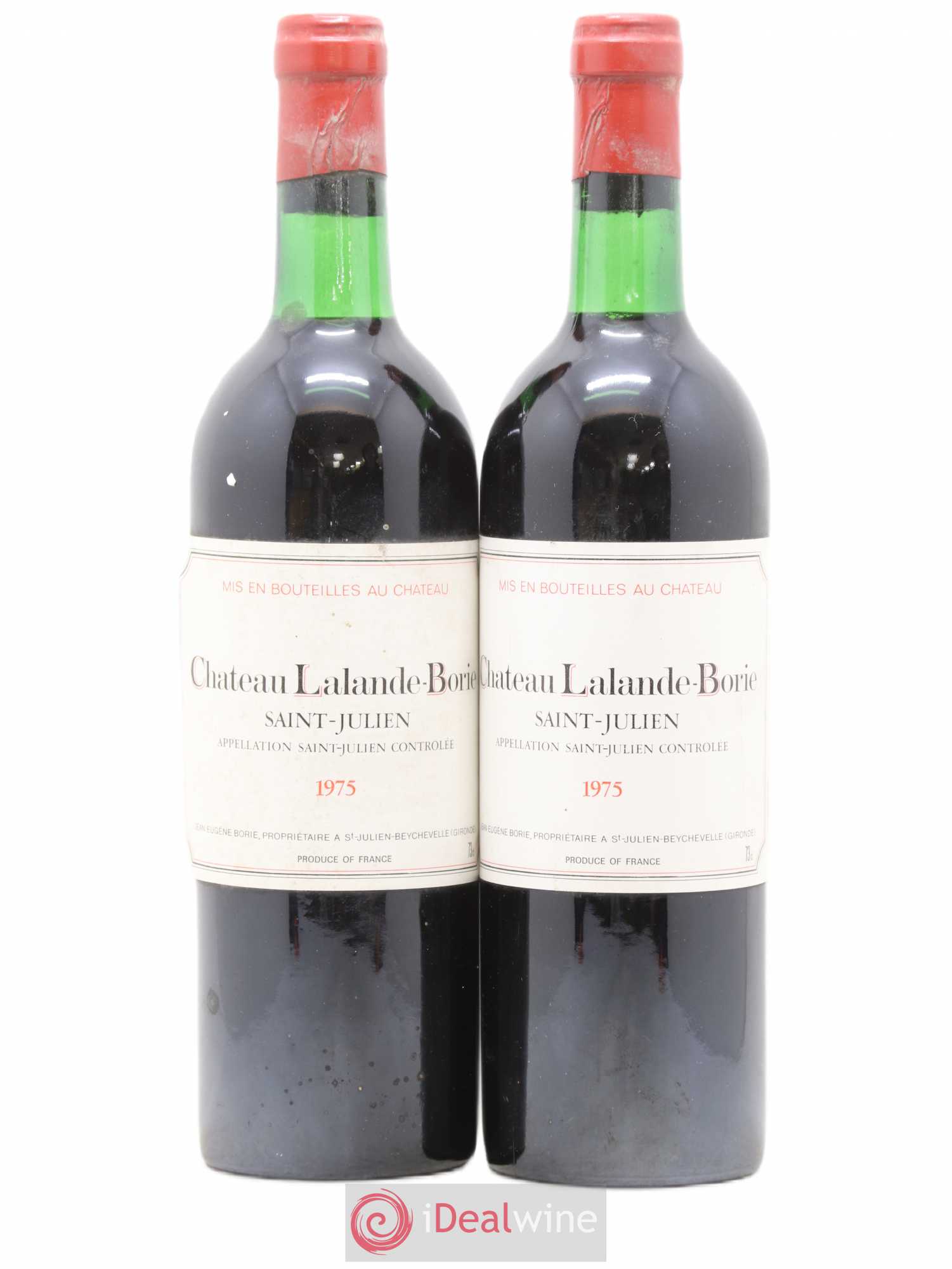 Château Lalande Borie (sans prix de réserve) 1975 - Lot de 2 bouteilles - 0
