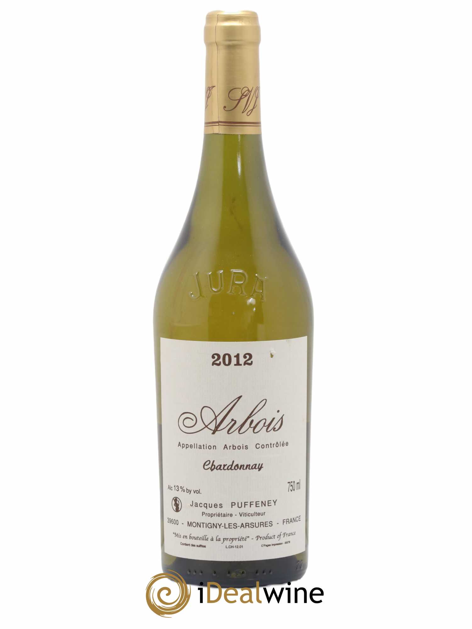 Arbois Chardonnay Jacques Puffeney 2012 - Lot de 1 bouteille - 0