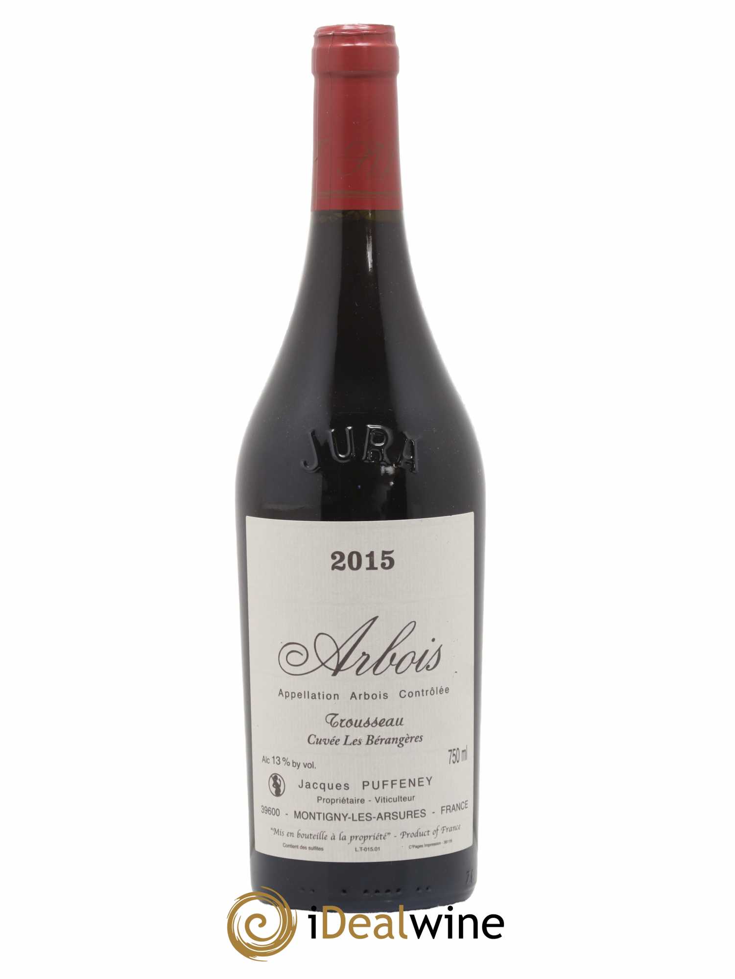Arbois Trousseau Cuvée Les Bérangères Jacques Puffeney 2015 - Lot de 1 bouteille - 0