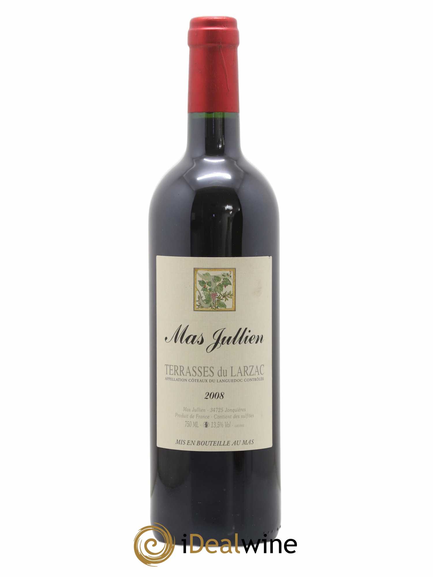 Terrasses du Larzac Mas Jullien Olivier Jullien 2008 - Lot de 1 bouteille - 0