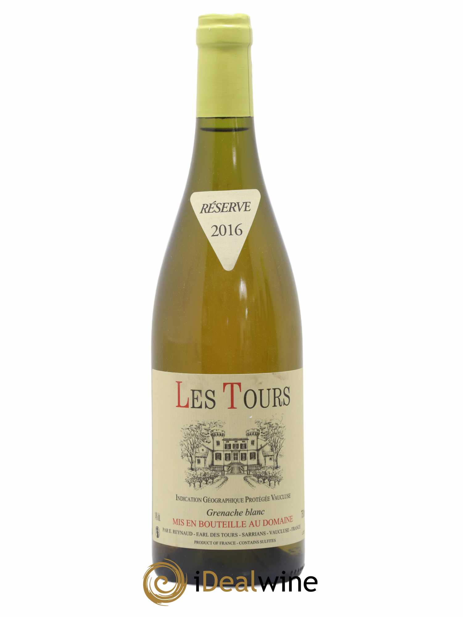 Vaucluse (Vin de Pays de Vaucluse) Les Tours Grenache Blanc Emmanuel Reynaud 2016 - Lot de 1 bouteille - 0