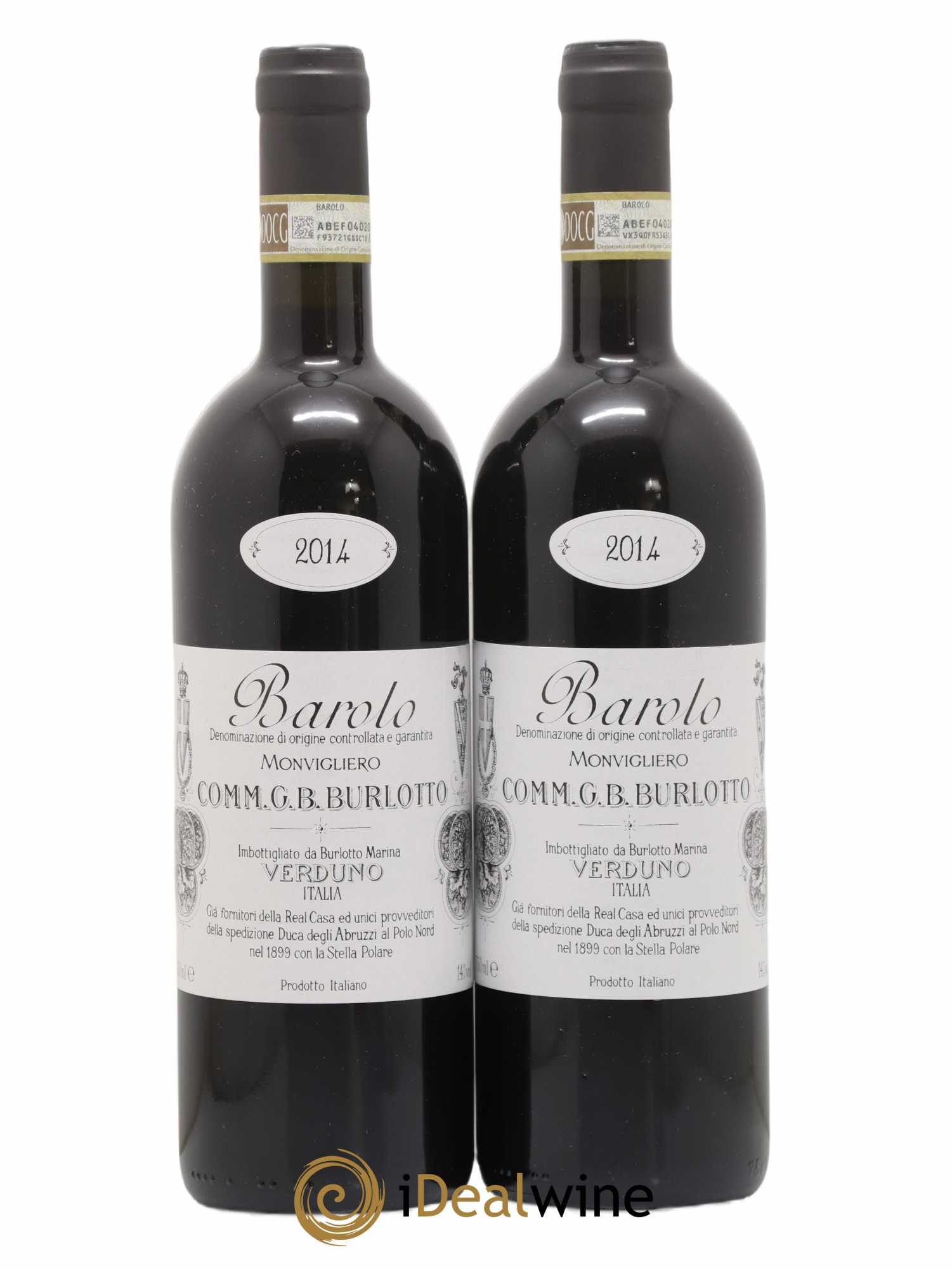 Barolo DOCG Monvigliero Comm. Giovan Battista Burlotto 2014 - Lot de 2 bouteilles - 0