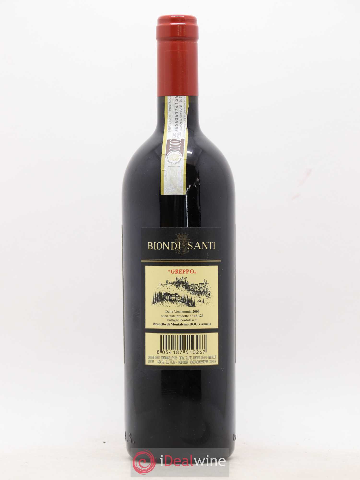 Brunello di Montalcino DOCG Riserva Biondi-Santi Tenuta Greppo 2006 - Lot de 1 bouteille - 1