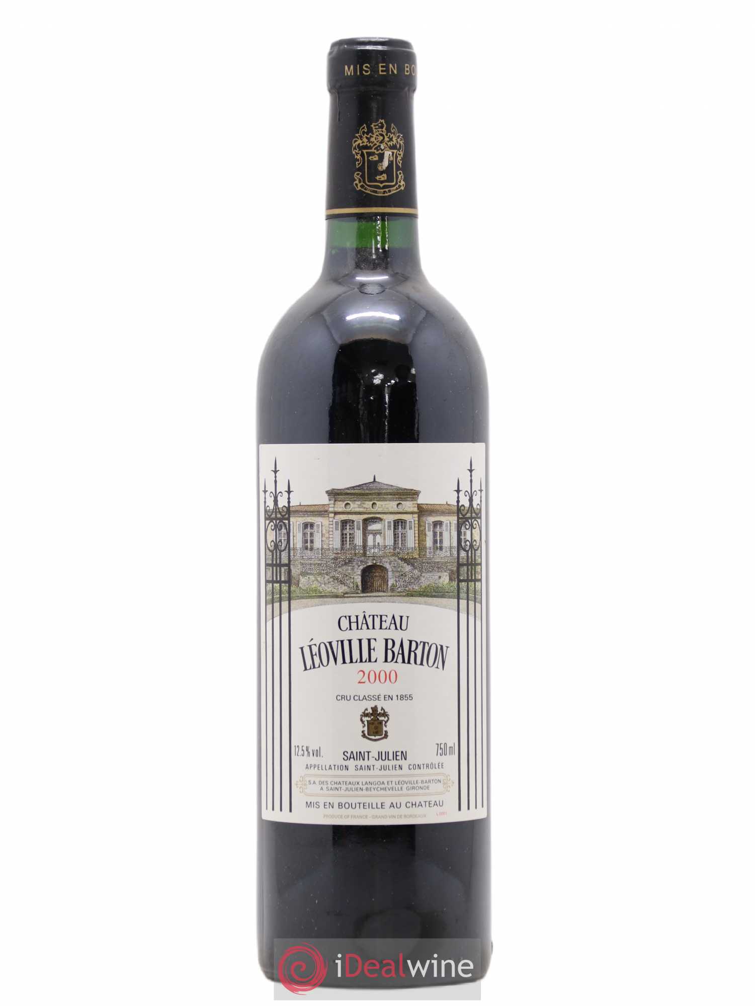 Château Léoville Barton 2ème Grand Cru Classé 2000 - Lot de 1 bouteille - 0