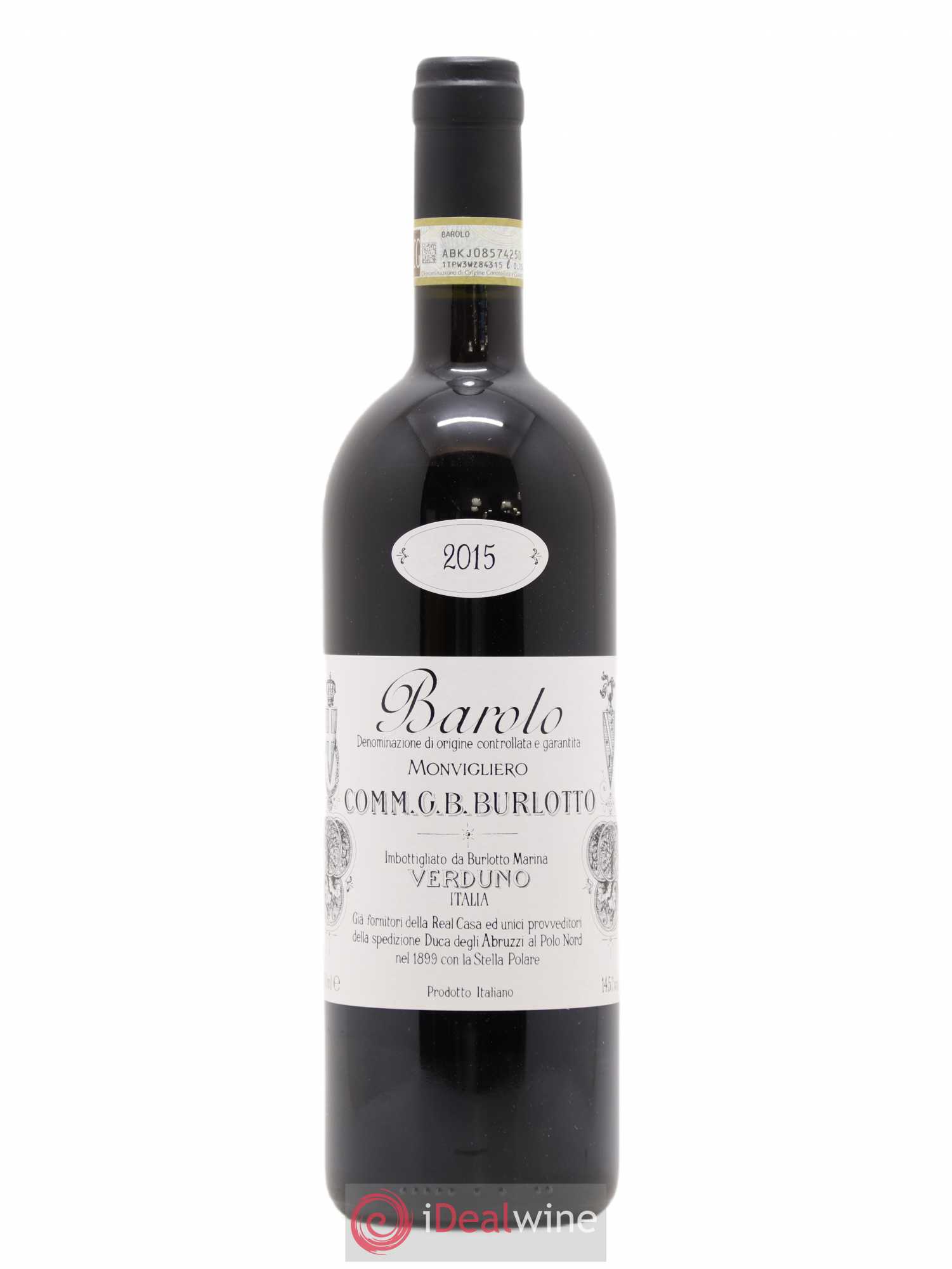 Barolo DOCG Monvigliero Comm. Giovan Battista Burlotto 2015 - Lot de 1 bouteille - 0