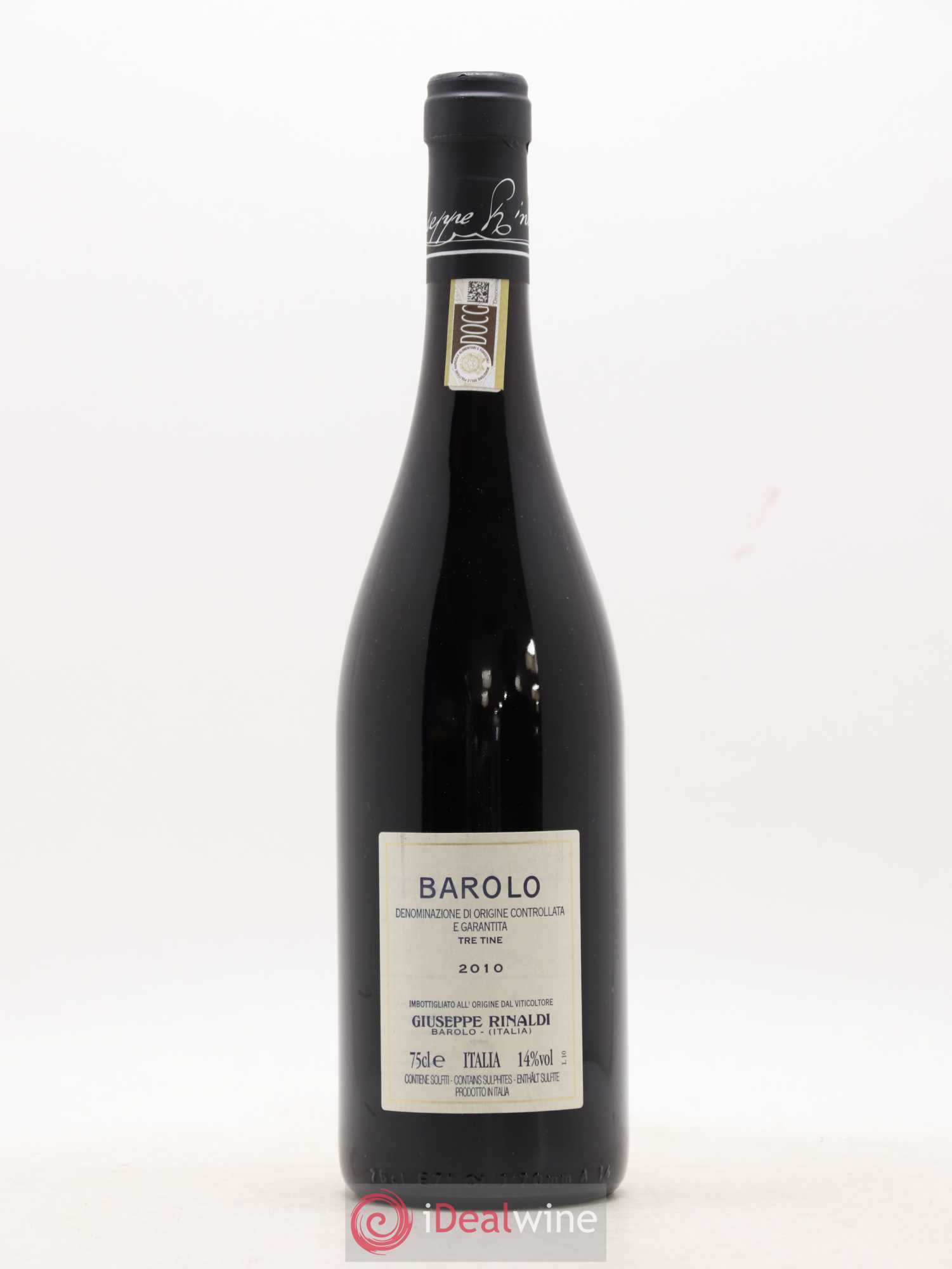 Barolo DOCG Tre Tine Giuseppe Rinaldi 2010 - Posten von 1 Flasche - 1
