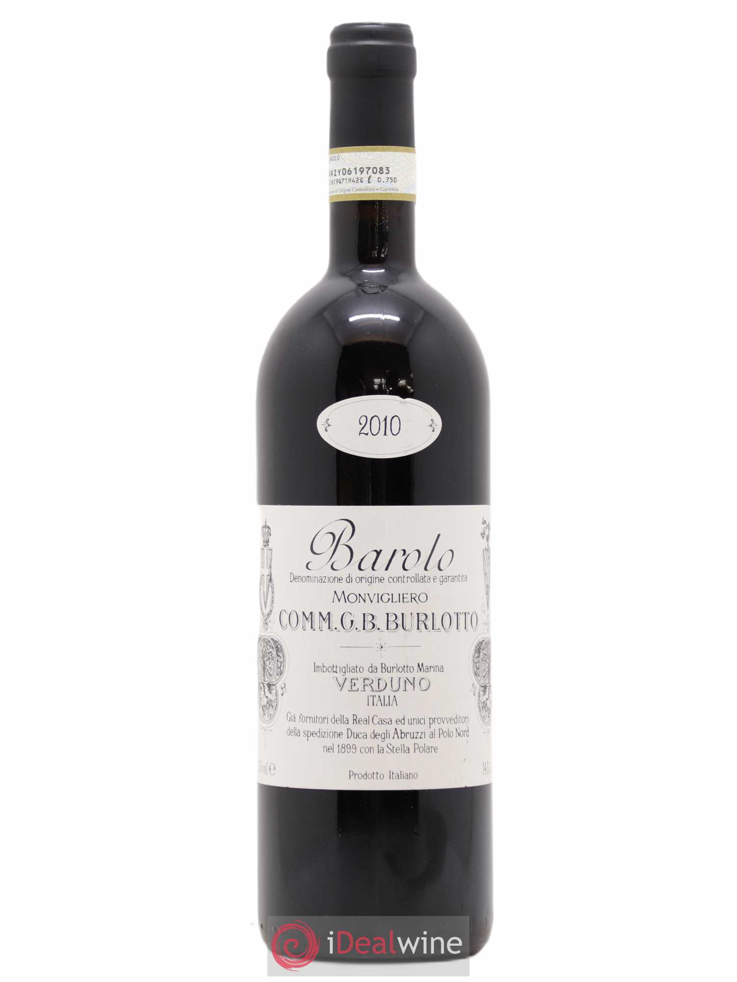 Barolo DOCG Monvigliero Comm. Giovan Battista Burlotto 2010 - Lot de 1 bouteille - 0