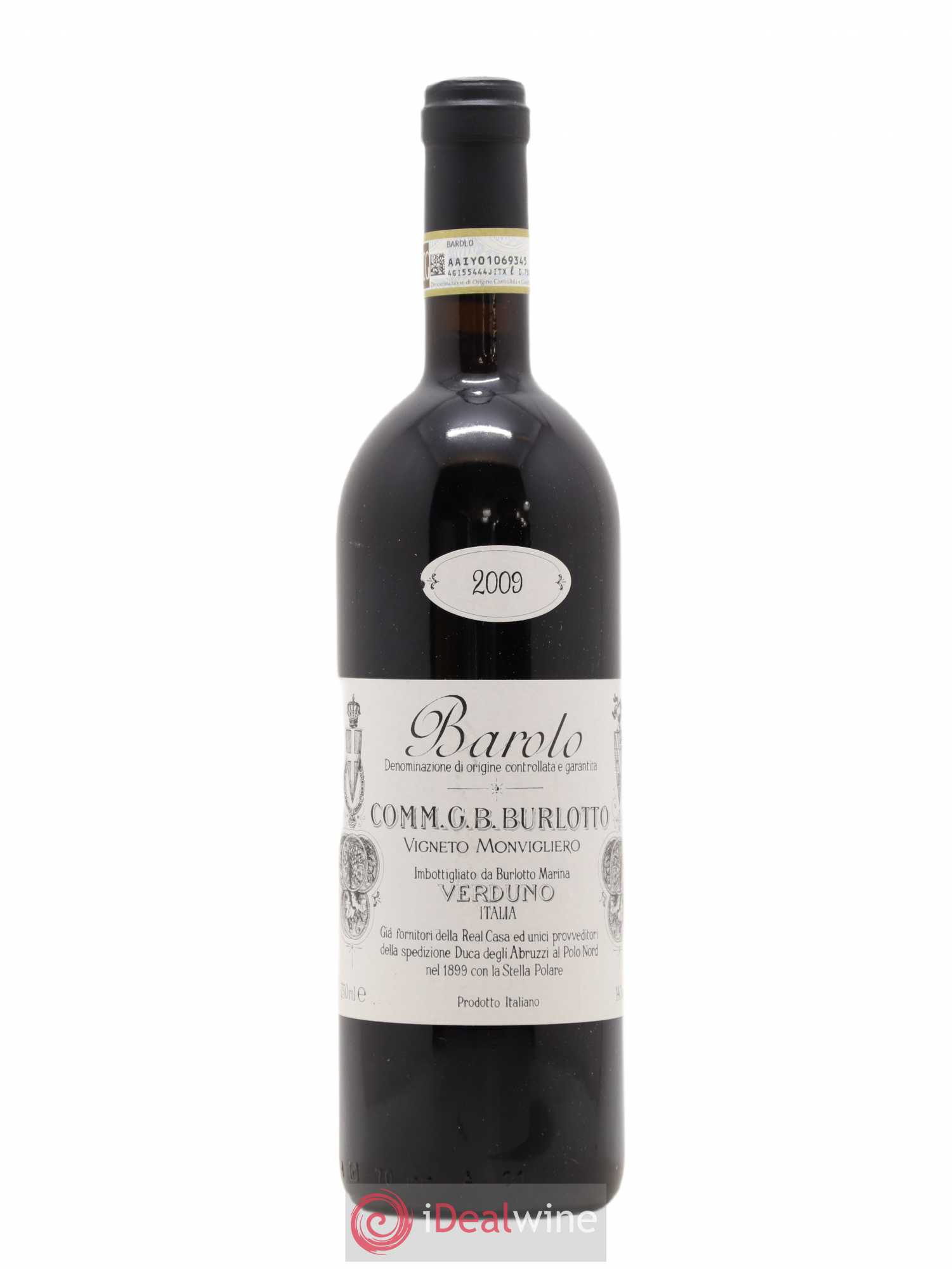 Barolo DOCG Monvigliero Comm. Giovan Battista Burlotto 2009 - Lot de 1 bouteille - 0