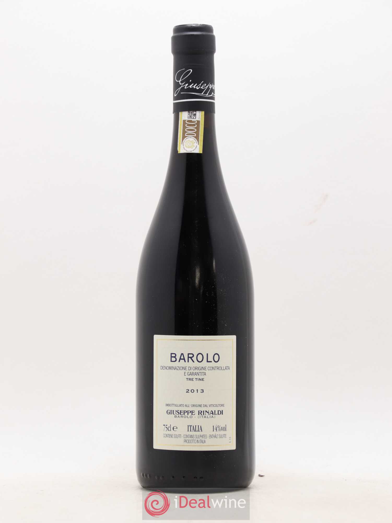Barolo DOCG Tre Tine Giuseppe Rinaldi 2013 - Lot de 1 bouteille - 1