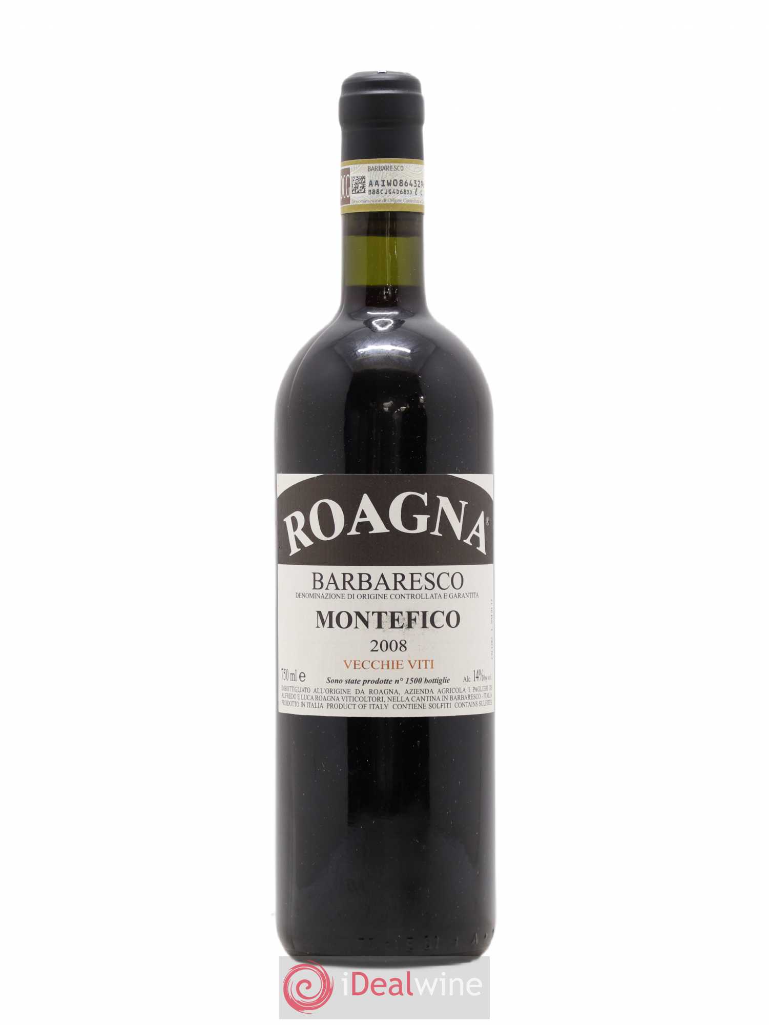 Barbaresco DOCG Montefico Vecchie Viti Roagna 2008 - Lot de 1 bouteille - 0