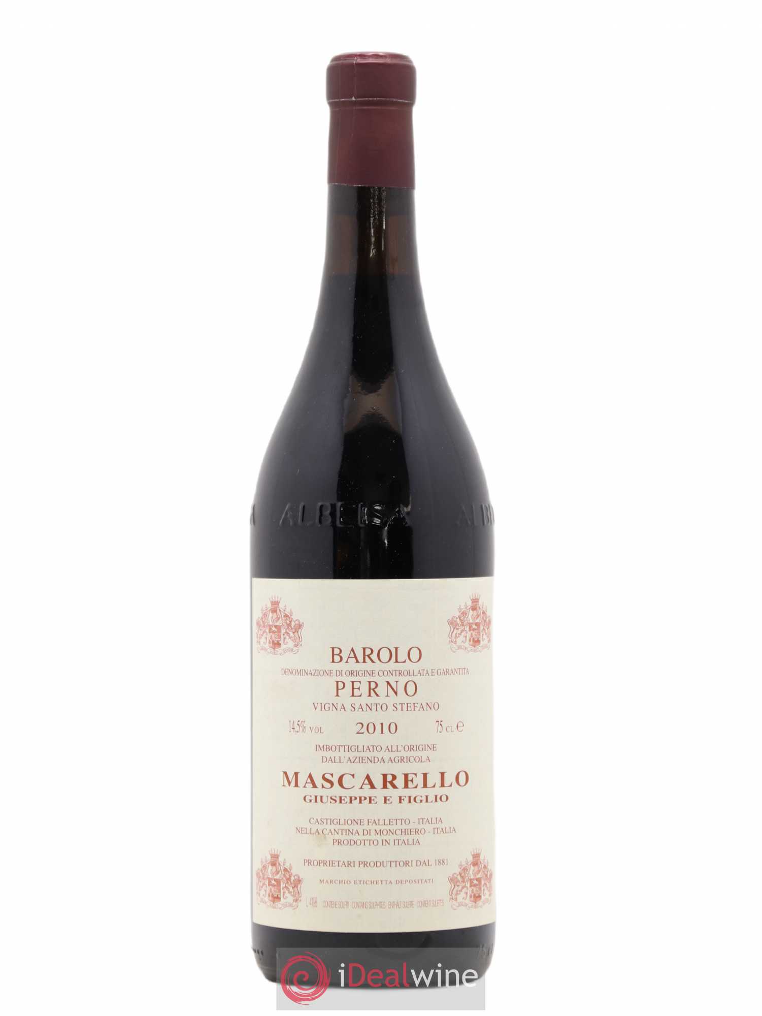 Barolo Vigna Santo Stefano Perno Giuseppe Mascarello 2010 - Posten von 1 Flasche - 0
