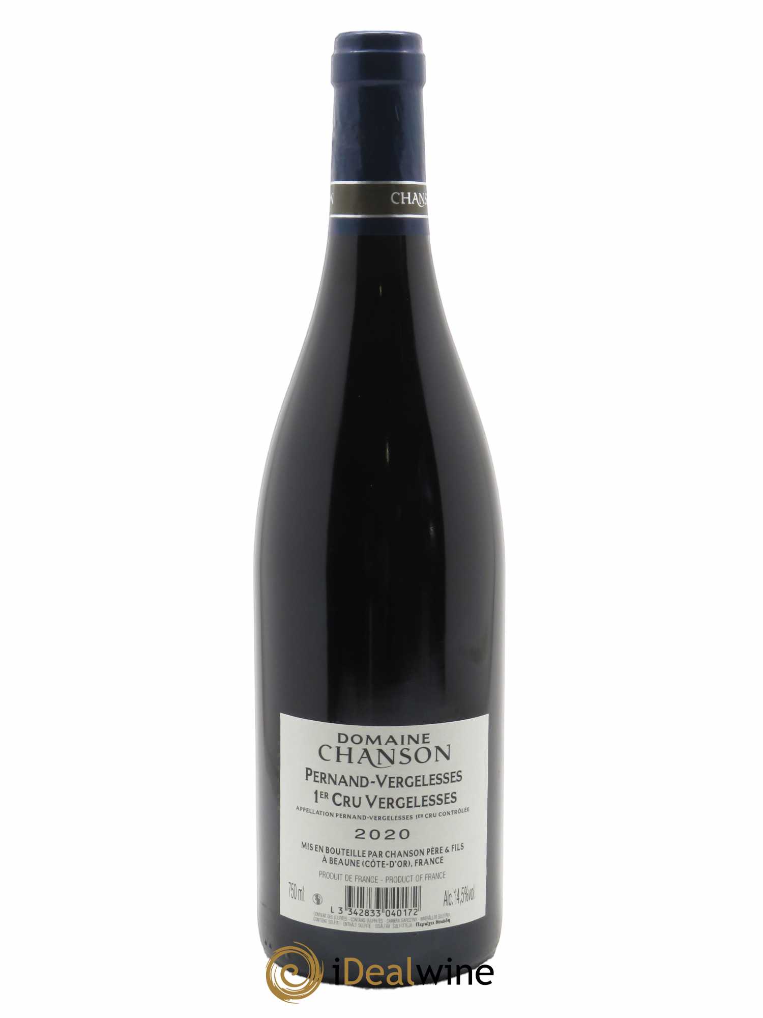 Pernand-Vergelesses 1er Cru Les Vergelesses Chanson (Domaine) 2020 - Lot de 1 bouteille - 1