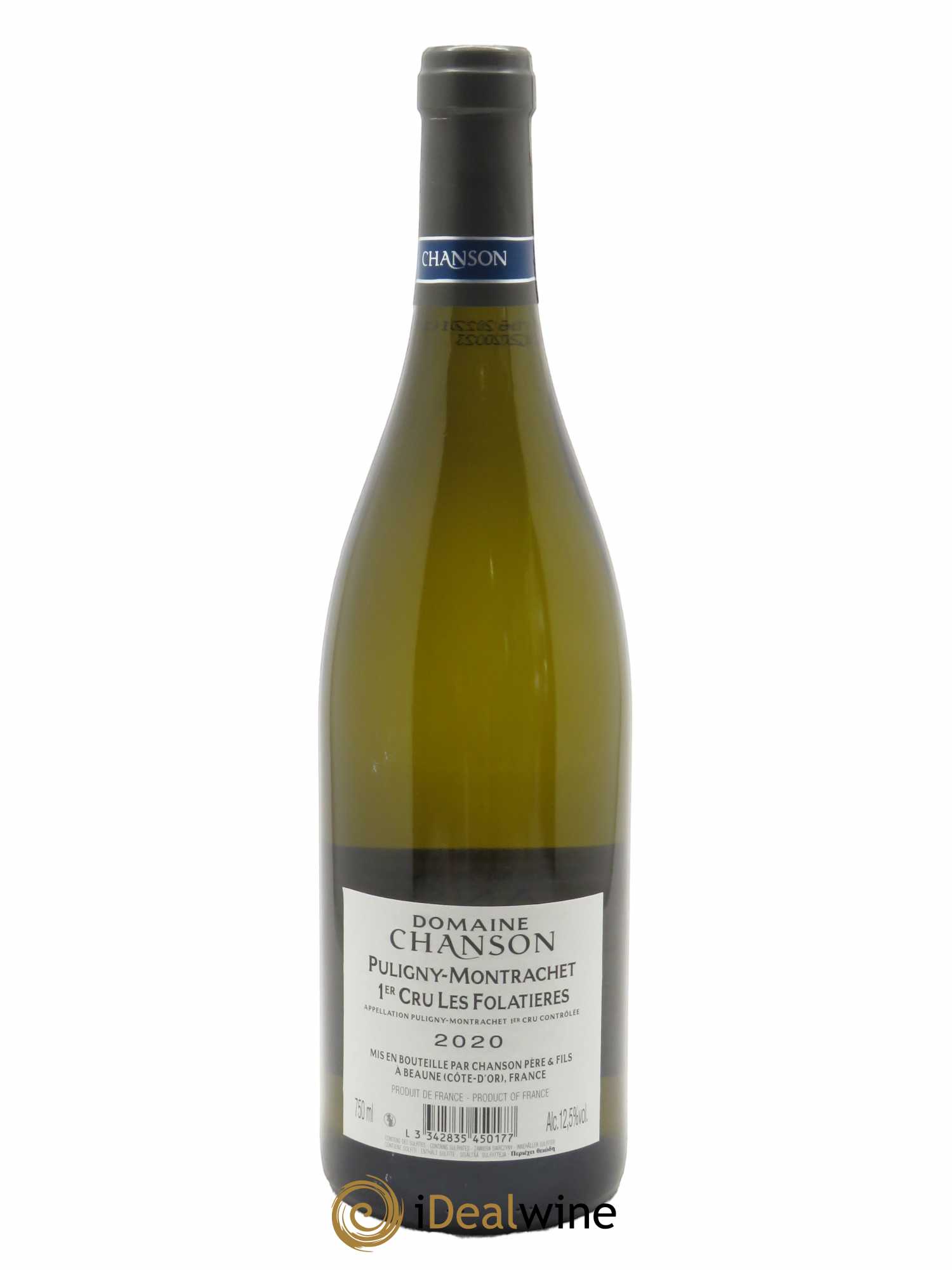 Puligny-Montrachet 1er Cru Les Folatières Chanson 2020 - Lot of 1 bottle - 1