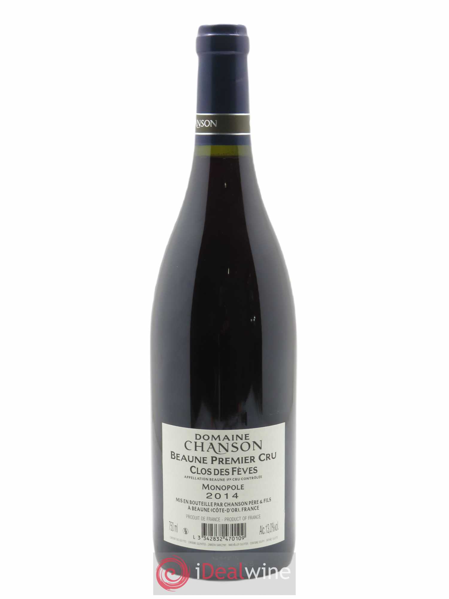 Beaune 1er Cru Clos des Fèves Chanson 2014 - Lot de 1 bouteille - 1