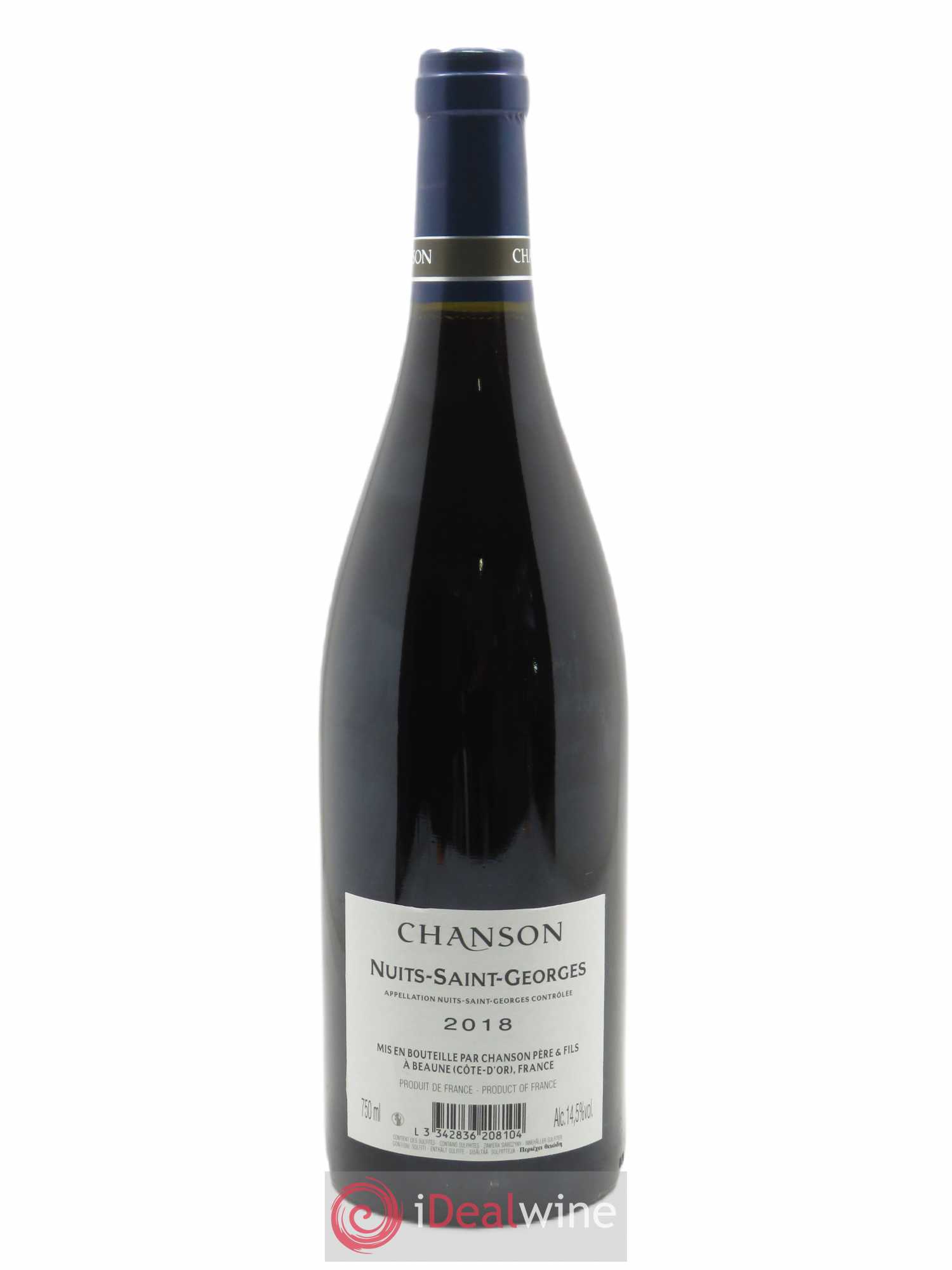 Nuits-Saint-Georges Chanson (Domaine) 2018 - Lot of 1 bottle - 1
