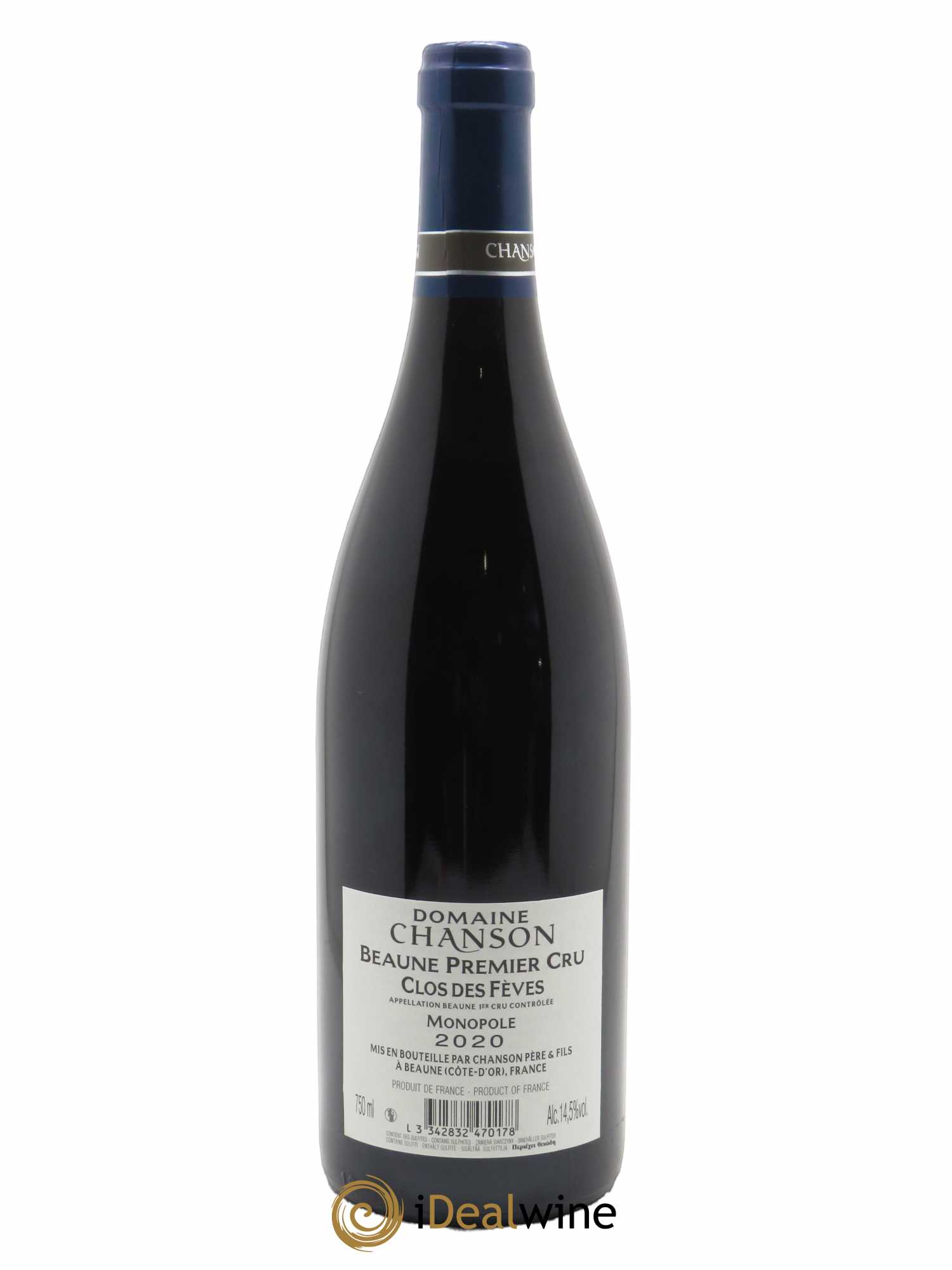 Beaune 1er Cru Clos des Fèves Chanson 2020 - Lot of 1 bottle - 1