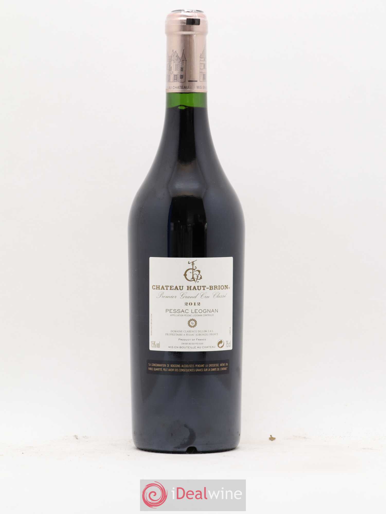 Château Haut Brion 1er Grand Cru Classé 2012 - Lot de 1 bouteille - 1