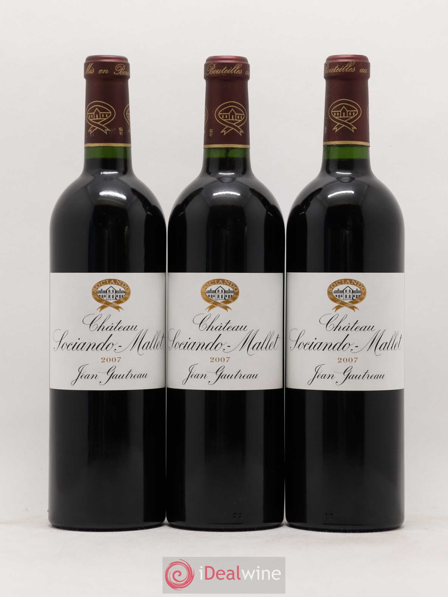 Château Sociando Mallet 2007 - Lot de 6 bouteilles - 1