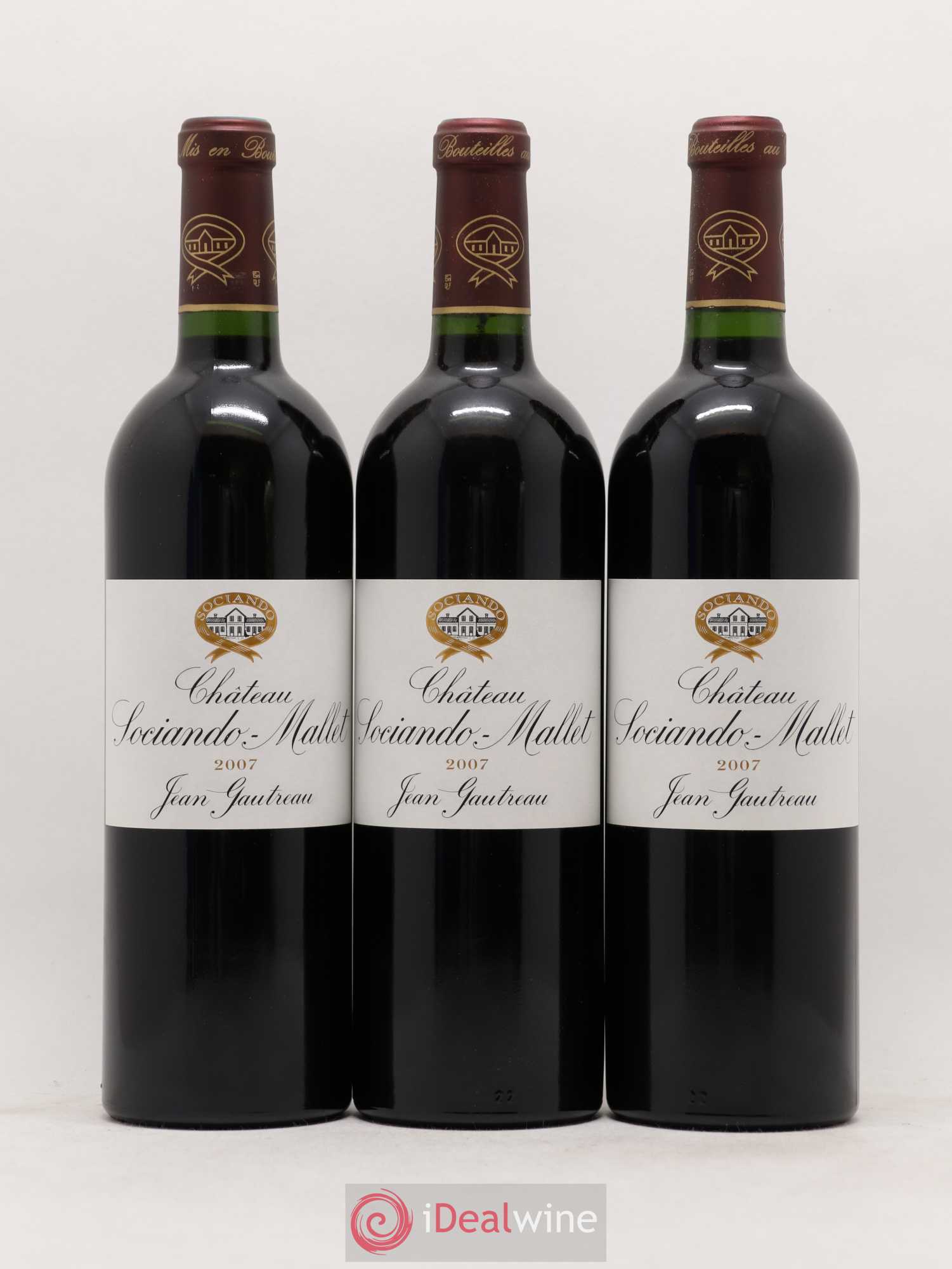 Château Sociando Mallet 2007 - Lot de 6 bouteilles - 2