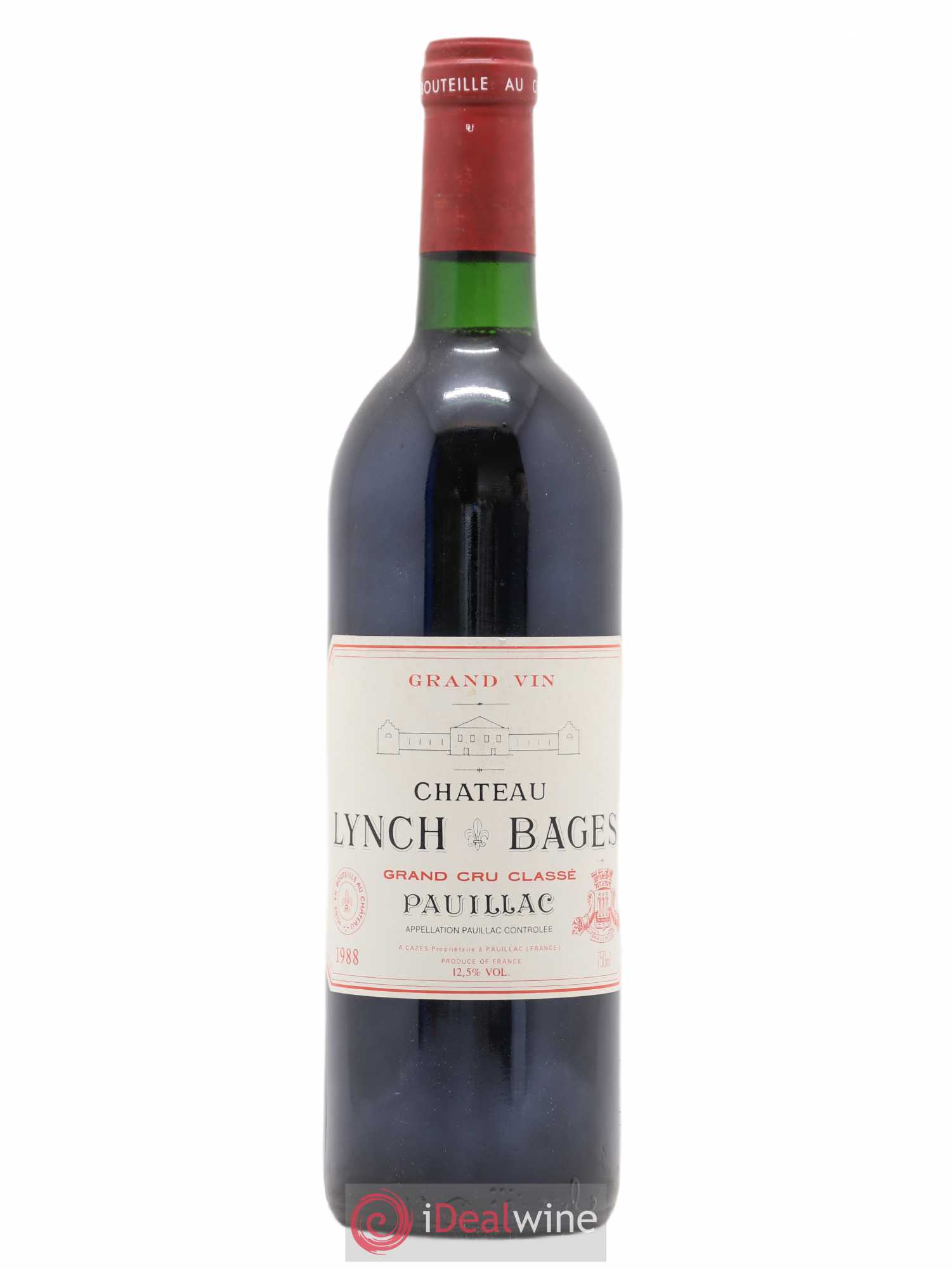 Château Lynch Bages 5ème Grand Cru Classé 1988 - Lot de 1 bouteille - 0