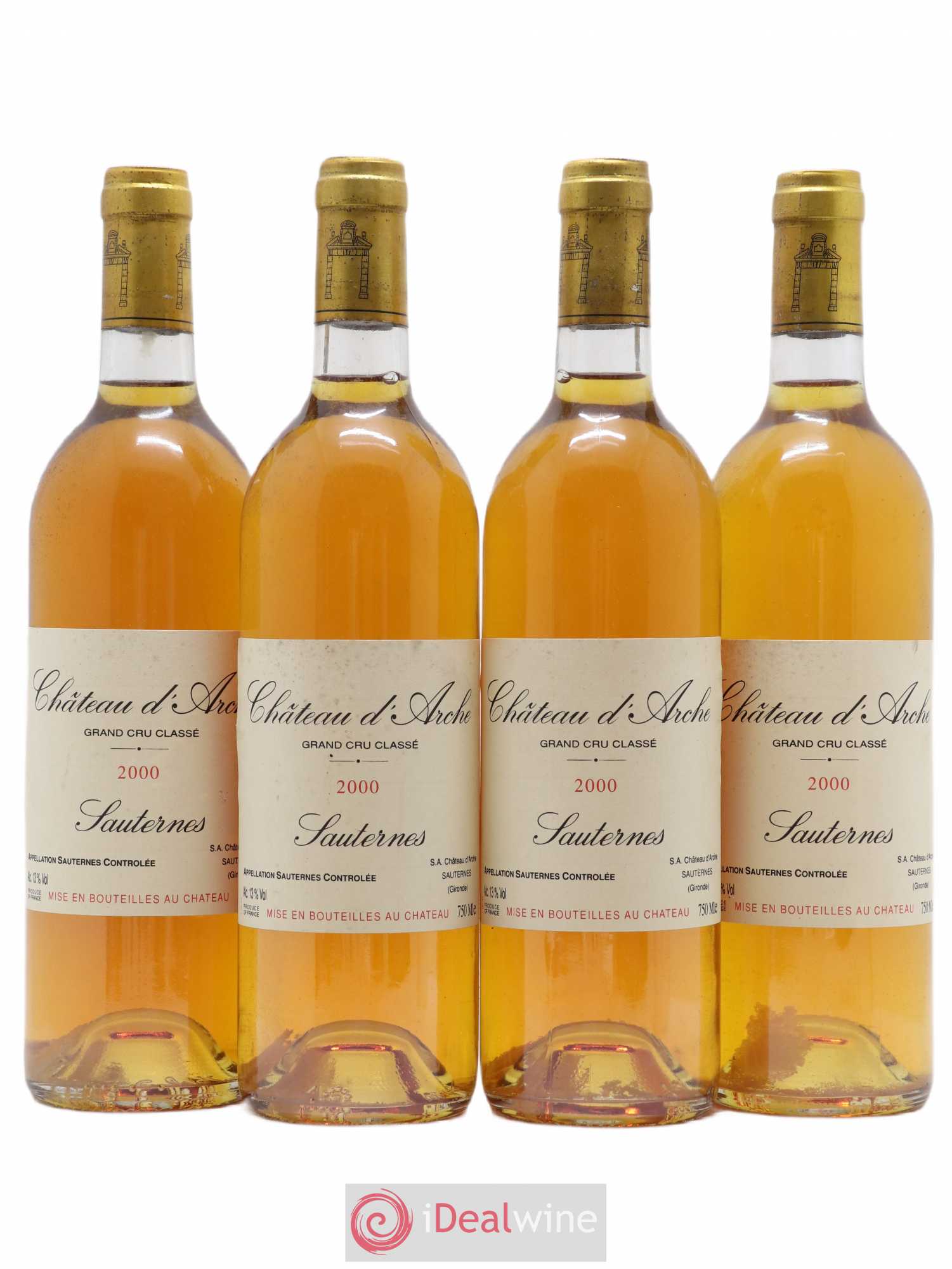 Château d' Arche 2ème Grand Cru Classé 2000 - Lot de 4 bouteilles - 0