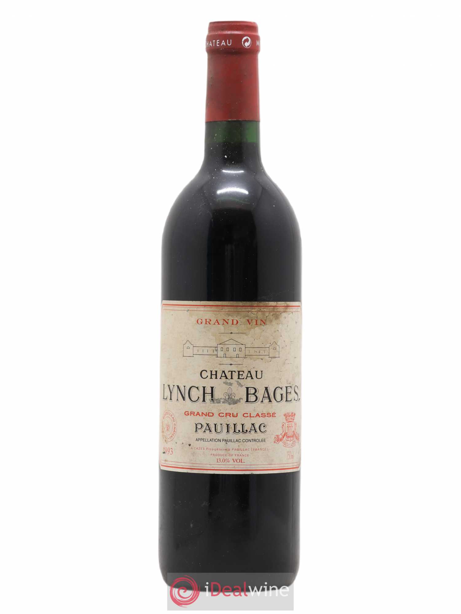 Château Lynch Bages 5ème Grand Cru Classé 1993 - Lot de 1 bouteille - 0