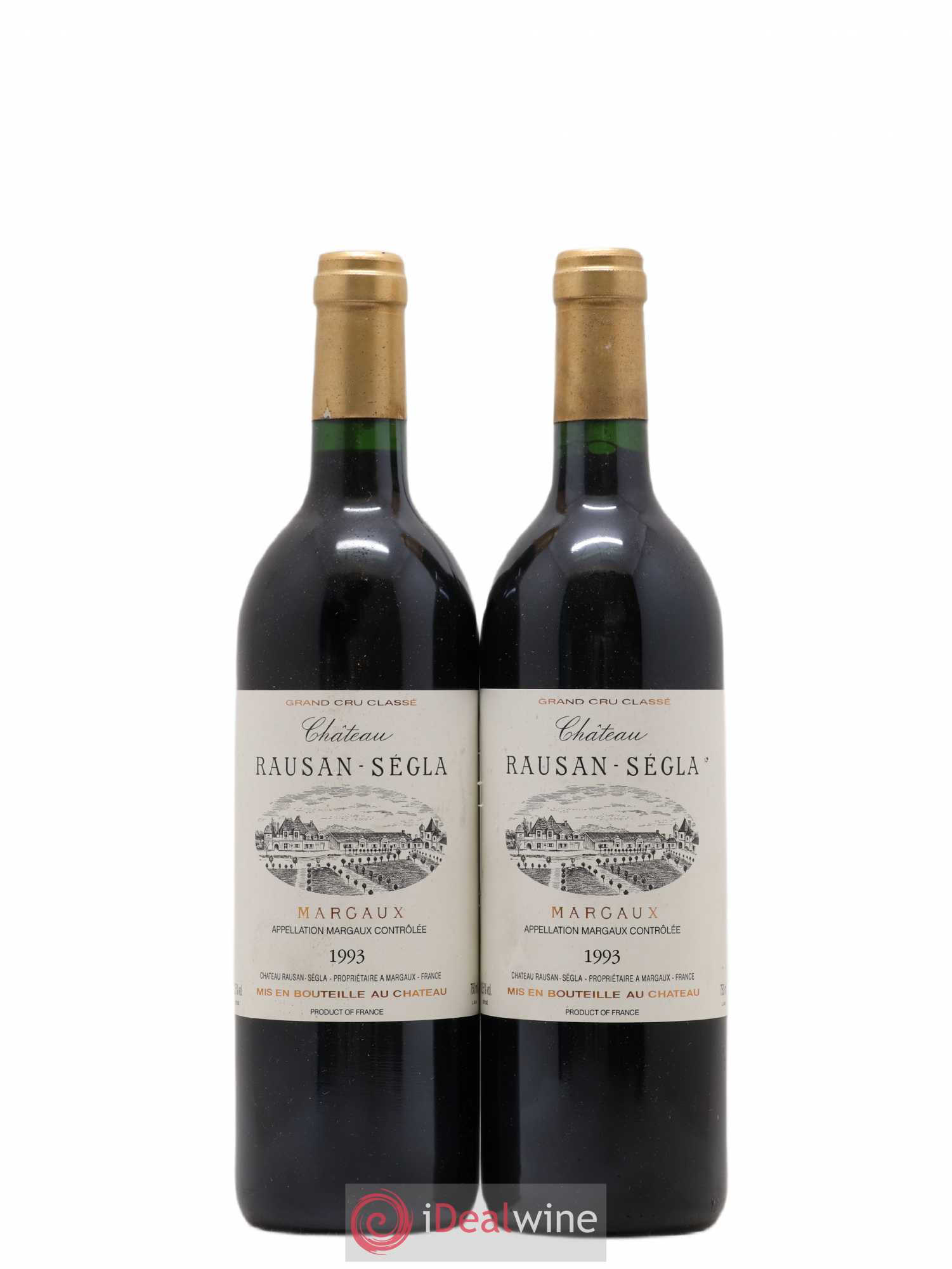 Château Rauzan Ségla Grand Cru Classé 1993 - Lot de 2 bouteilles - 0