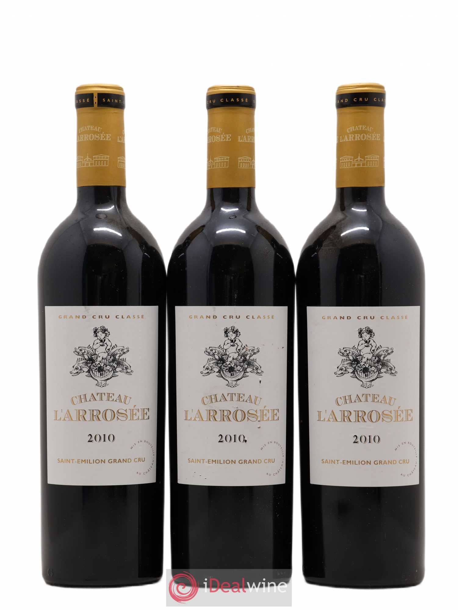 Château l' Arrosée Grand Cru Classé 2010 - Lot de 3 bouteilles - 0