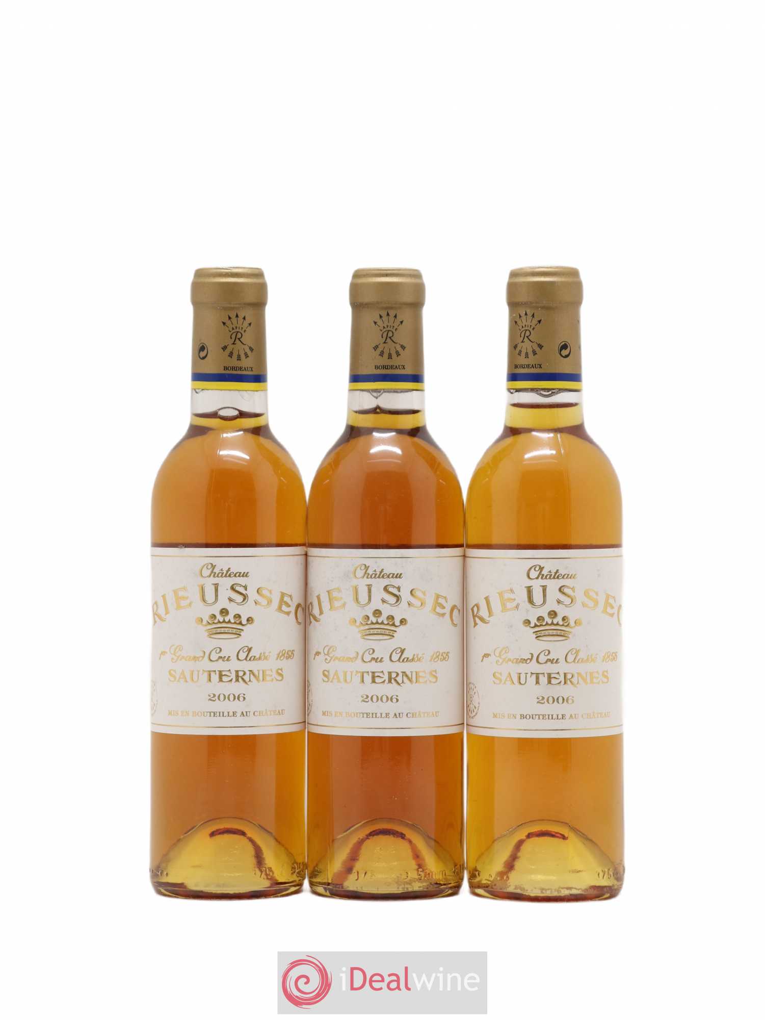 Château Rieussec 1er Grand Cru Classé 2006 - Posten von 3 Demi-Flaschen - 0