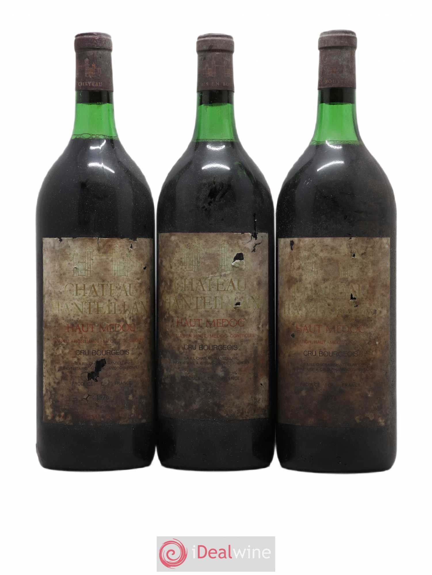Château Hanteillan Cru Bourgeois 1976 - Lot de 3 magnums - 0