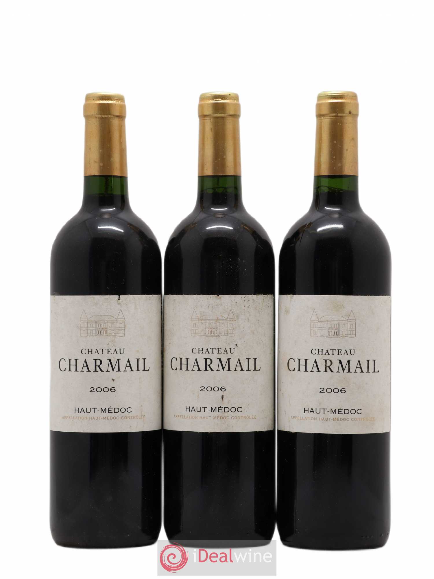 Château Charmail Cru Bourgeois 2006 - Lot de 3 bouteilles - 0