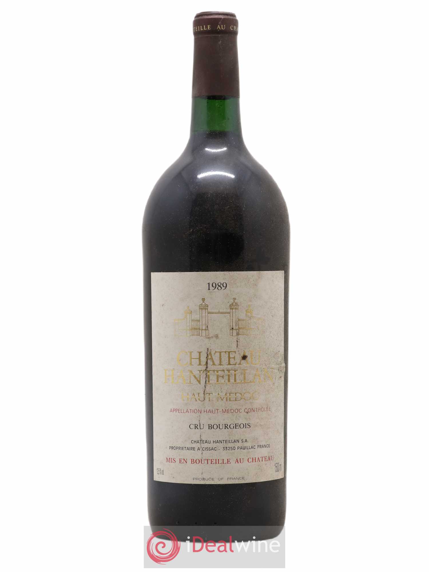 Château Hanteillan Cru Bourgeois 1989 - Lot de 1 magnum - 0